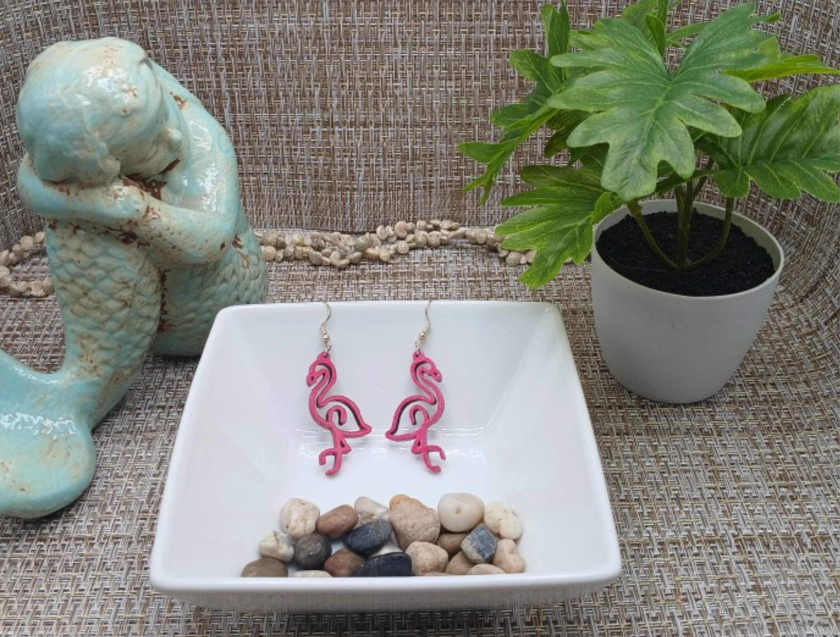 Pink Flamingo Earrings