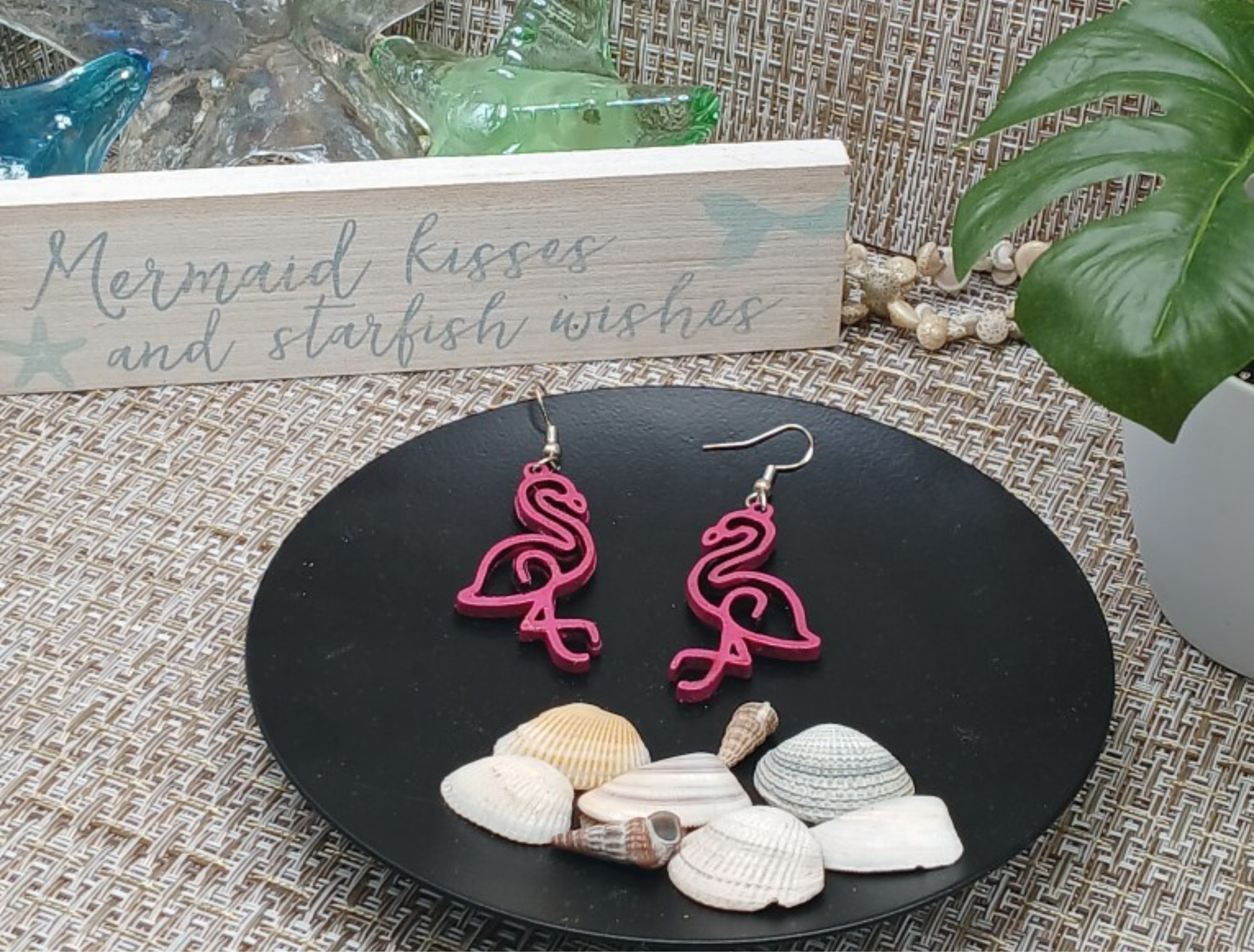 Pink Flamingo Earrings