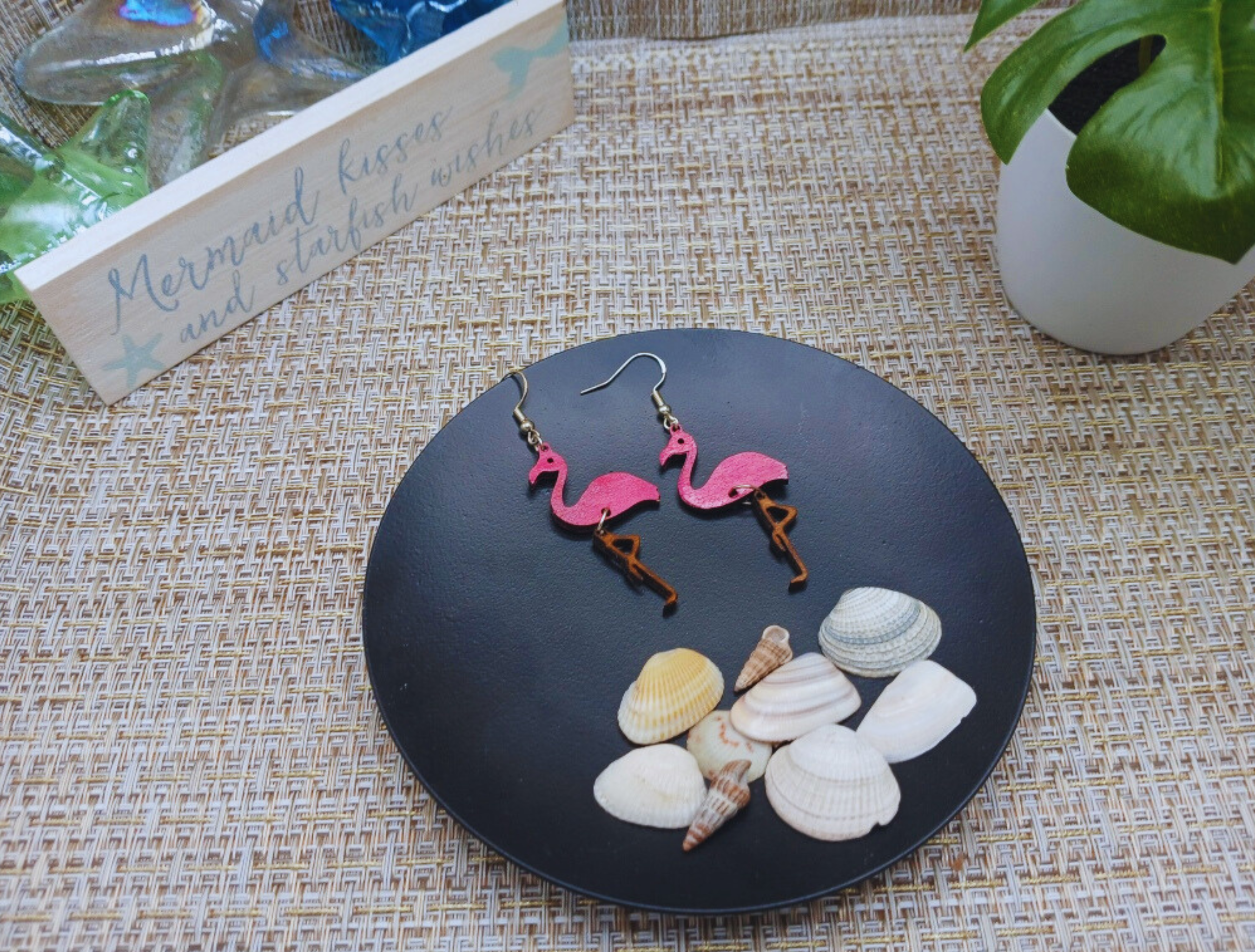 Flamingo Dangle Earrings