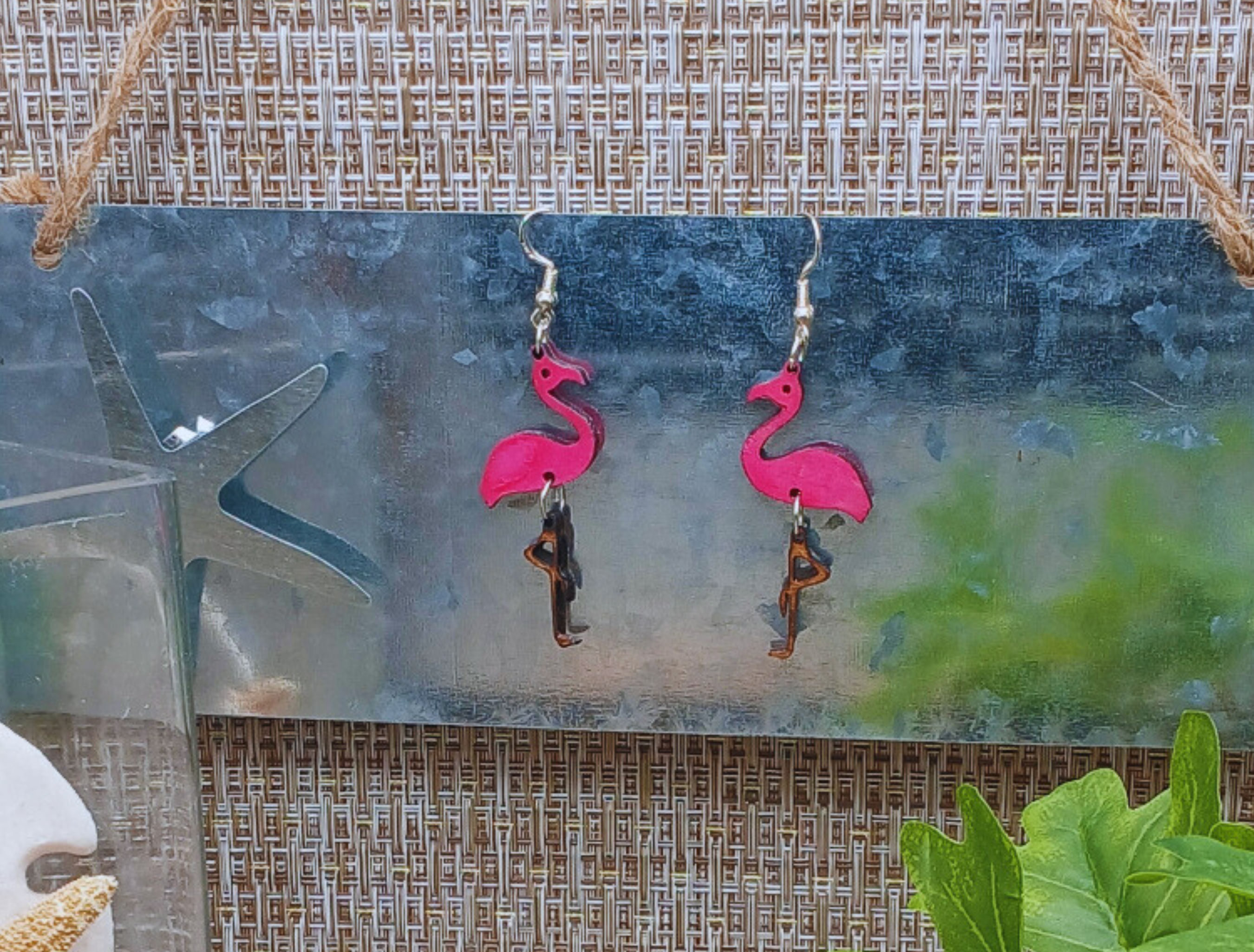Flamingo Dangle Earrings 