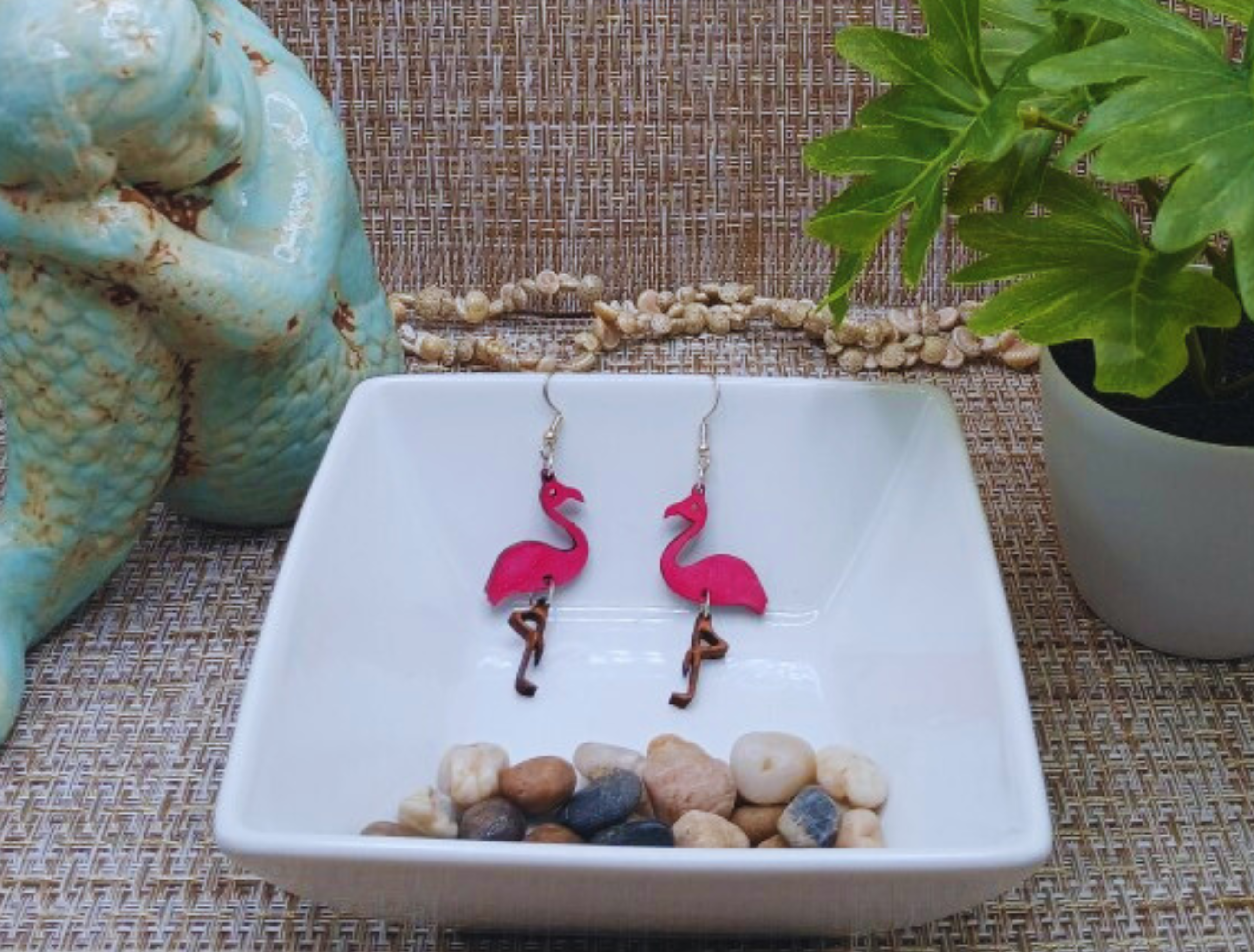 Flamingo Dangle Earrings 