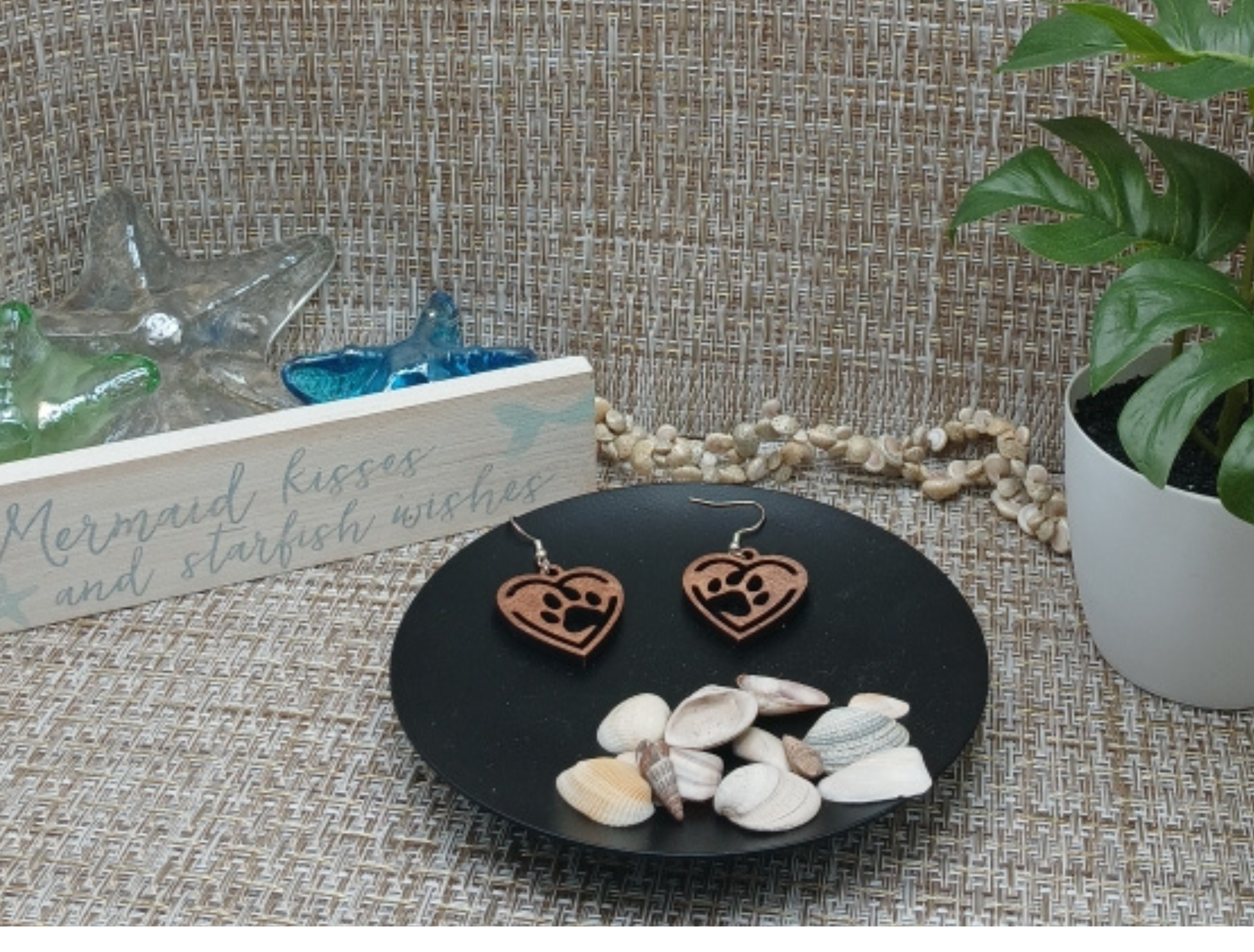  Dog Lover Paw Print Earrings