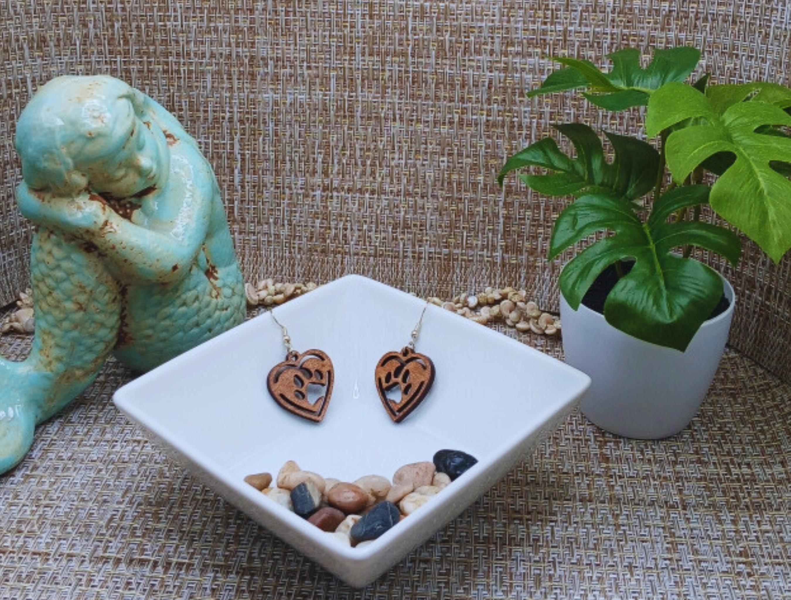  Dog Lover Paw Print Earrings
