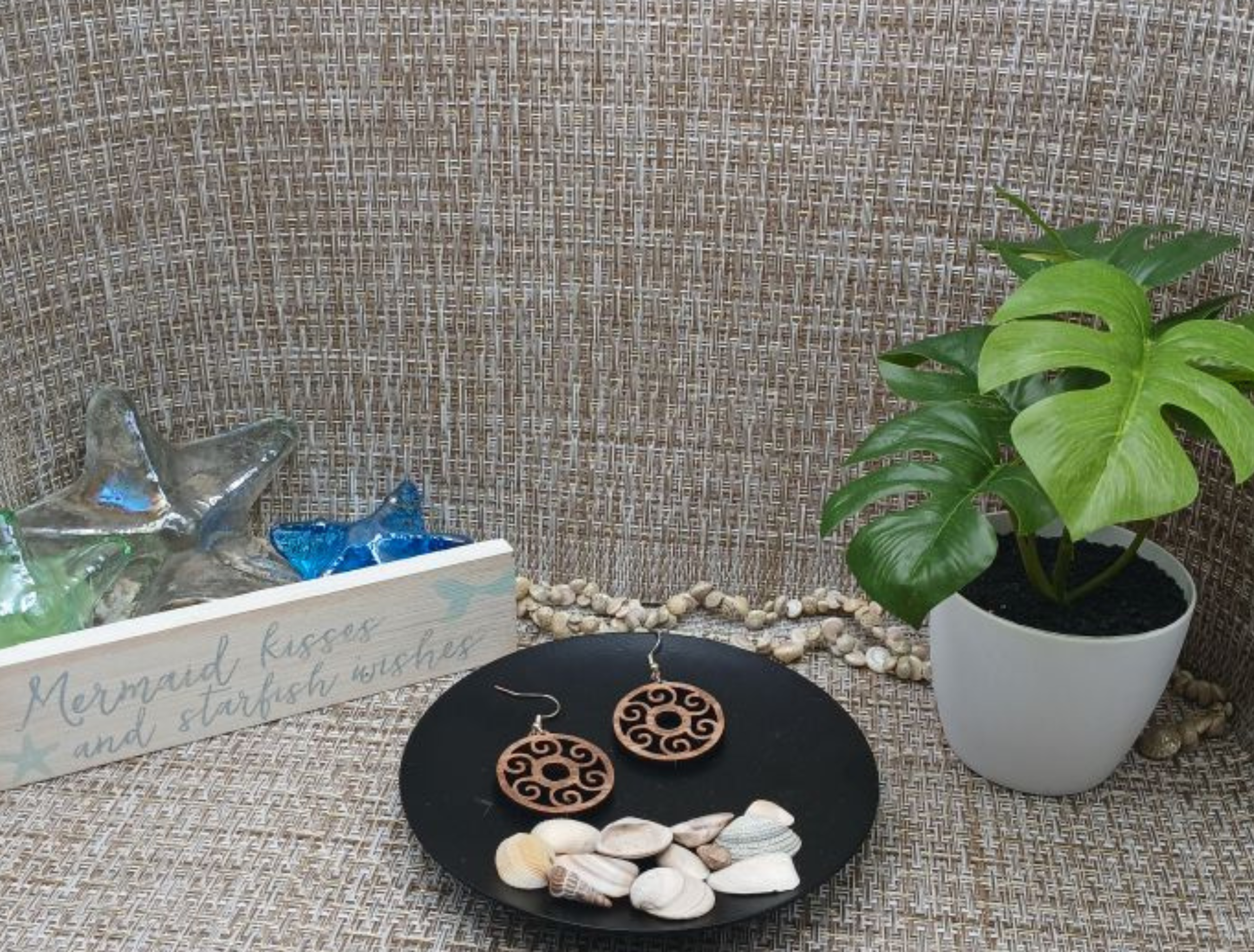 Boho Wooden Dangle Earrings