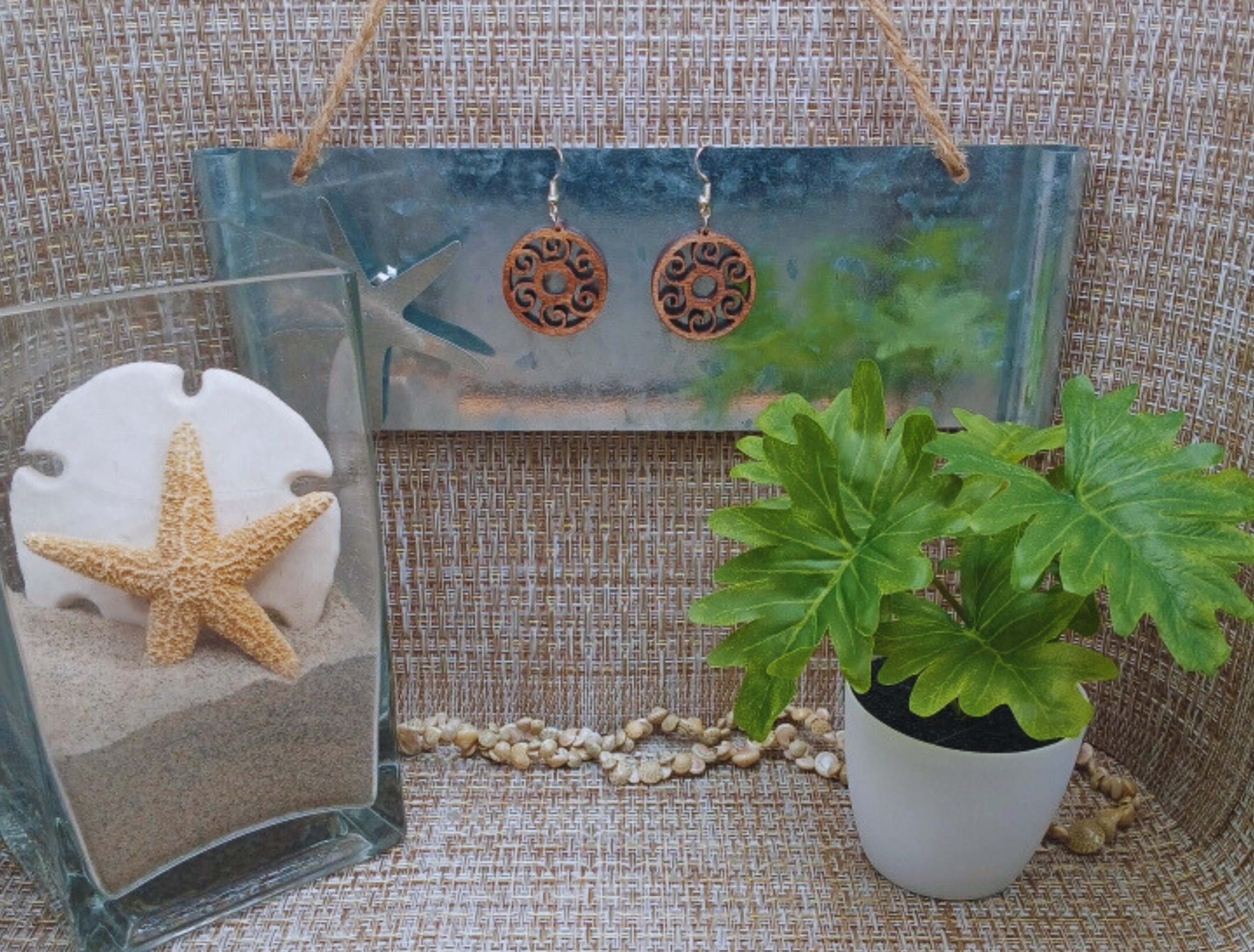 Boho Wooden Dangle Earrings