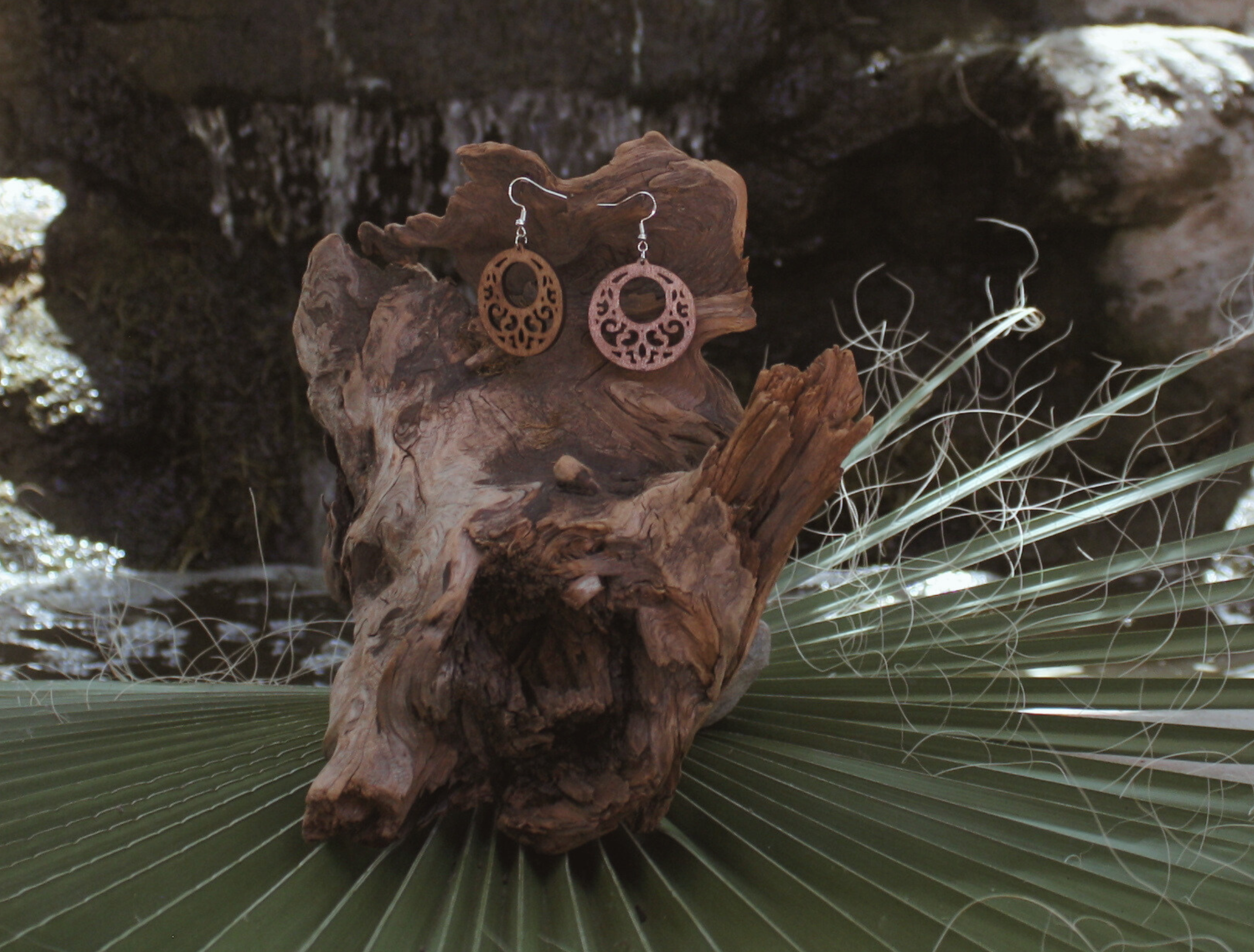 Wooden Dangle Earrings