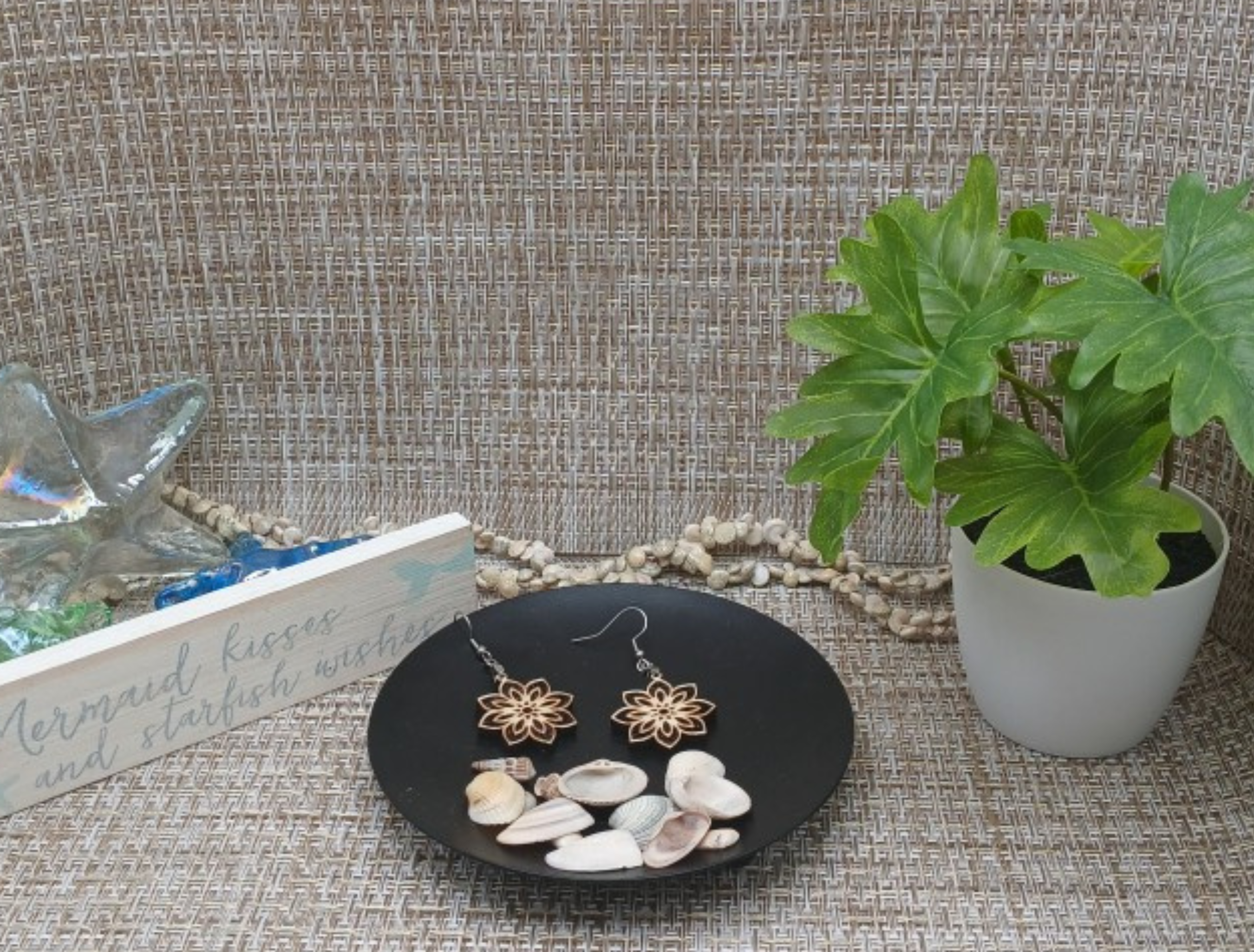 Boho Flower Dangle Earrings