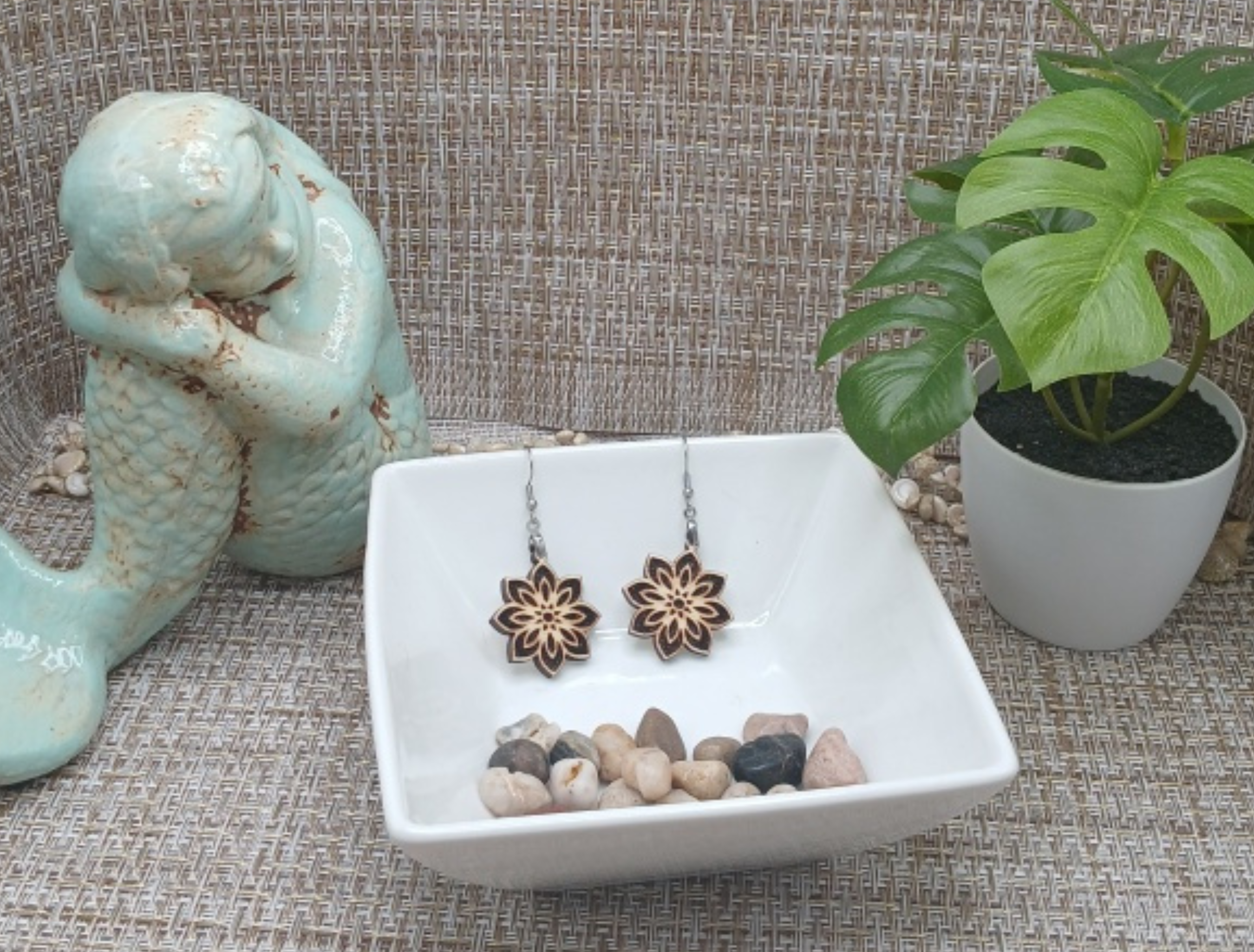 Boho Flower Dangle Earrings