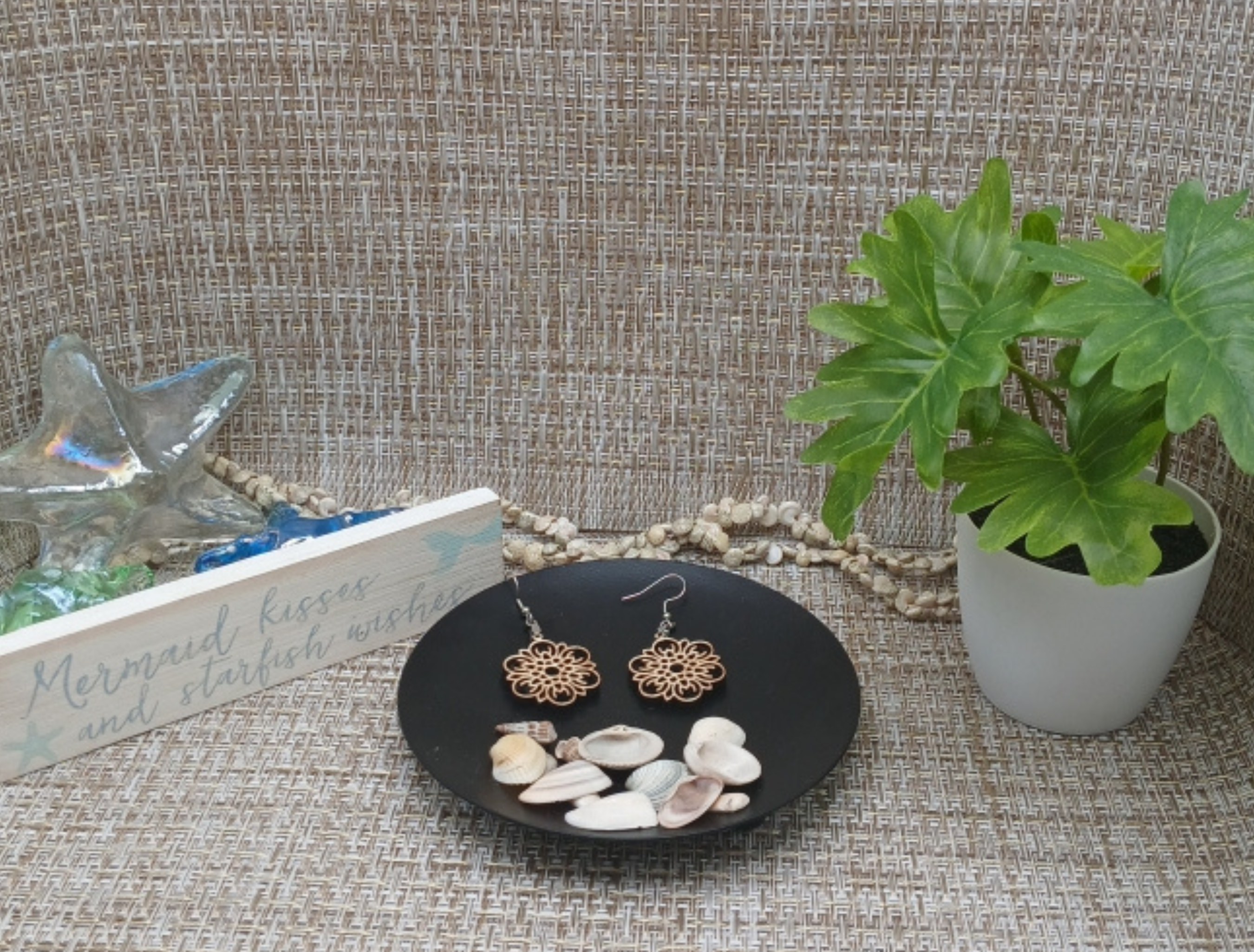 Boho Wooden Dangle Earrings