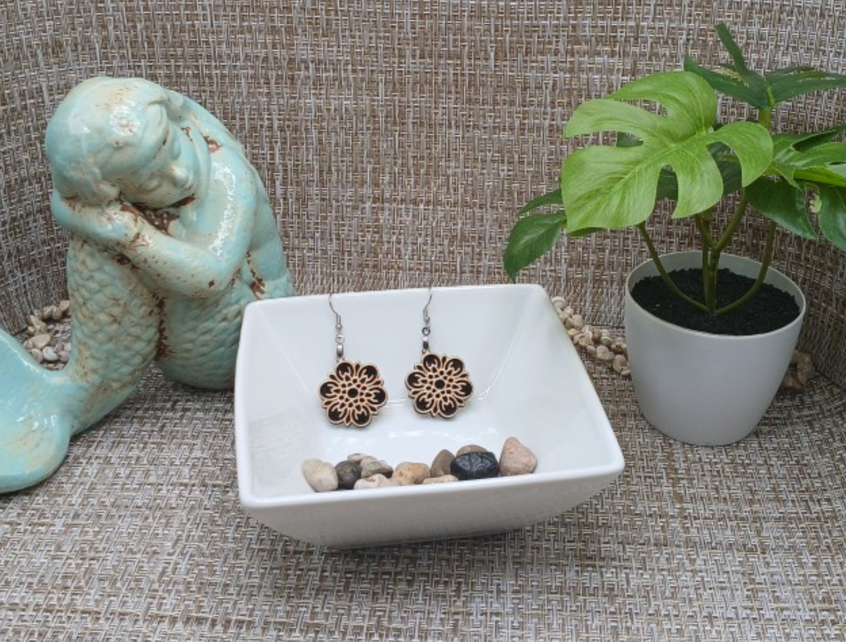 Boho Wooden Dangle Earrings
