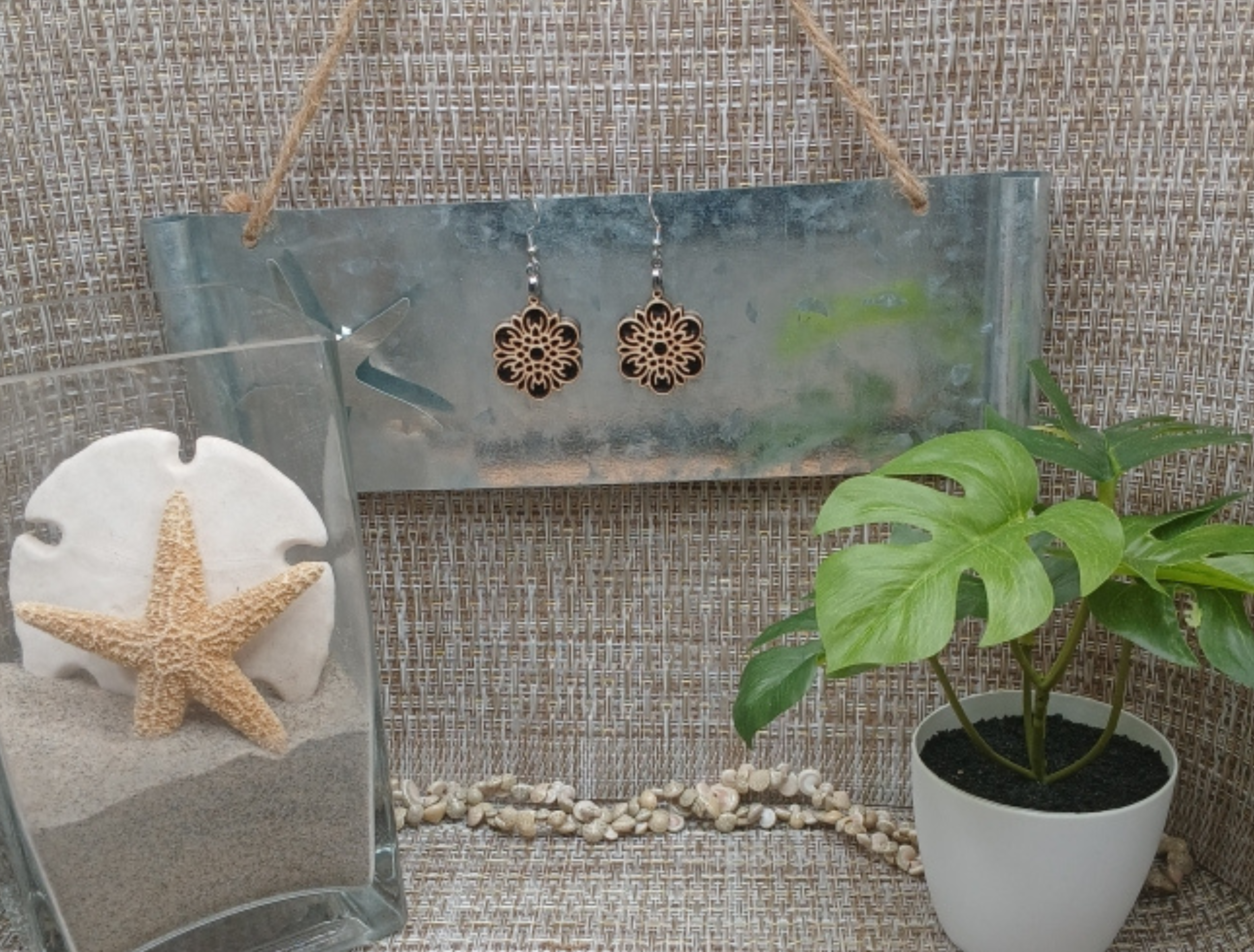 Boho Wooden Dangle Earrings