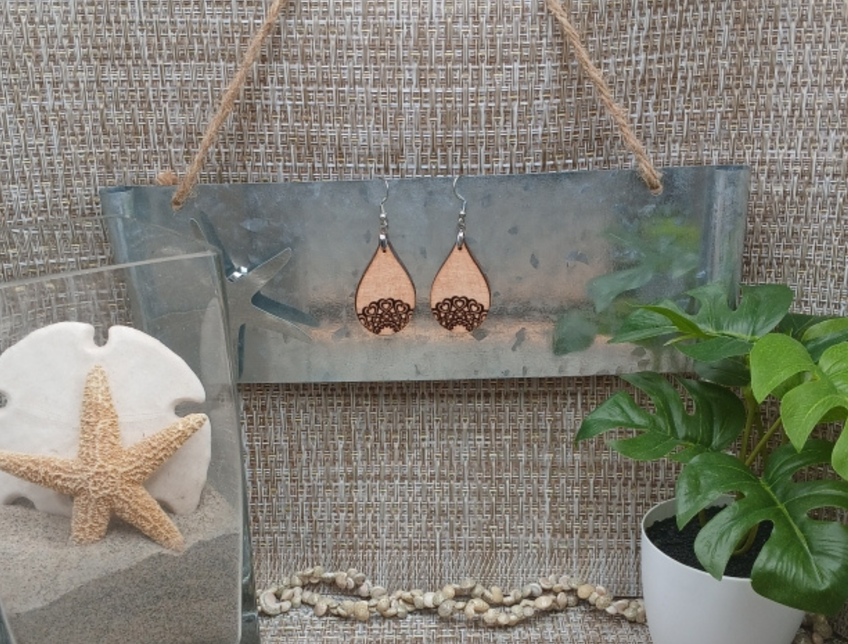 Mandala Teardrop Earrings