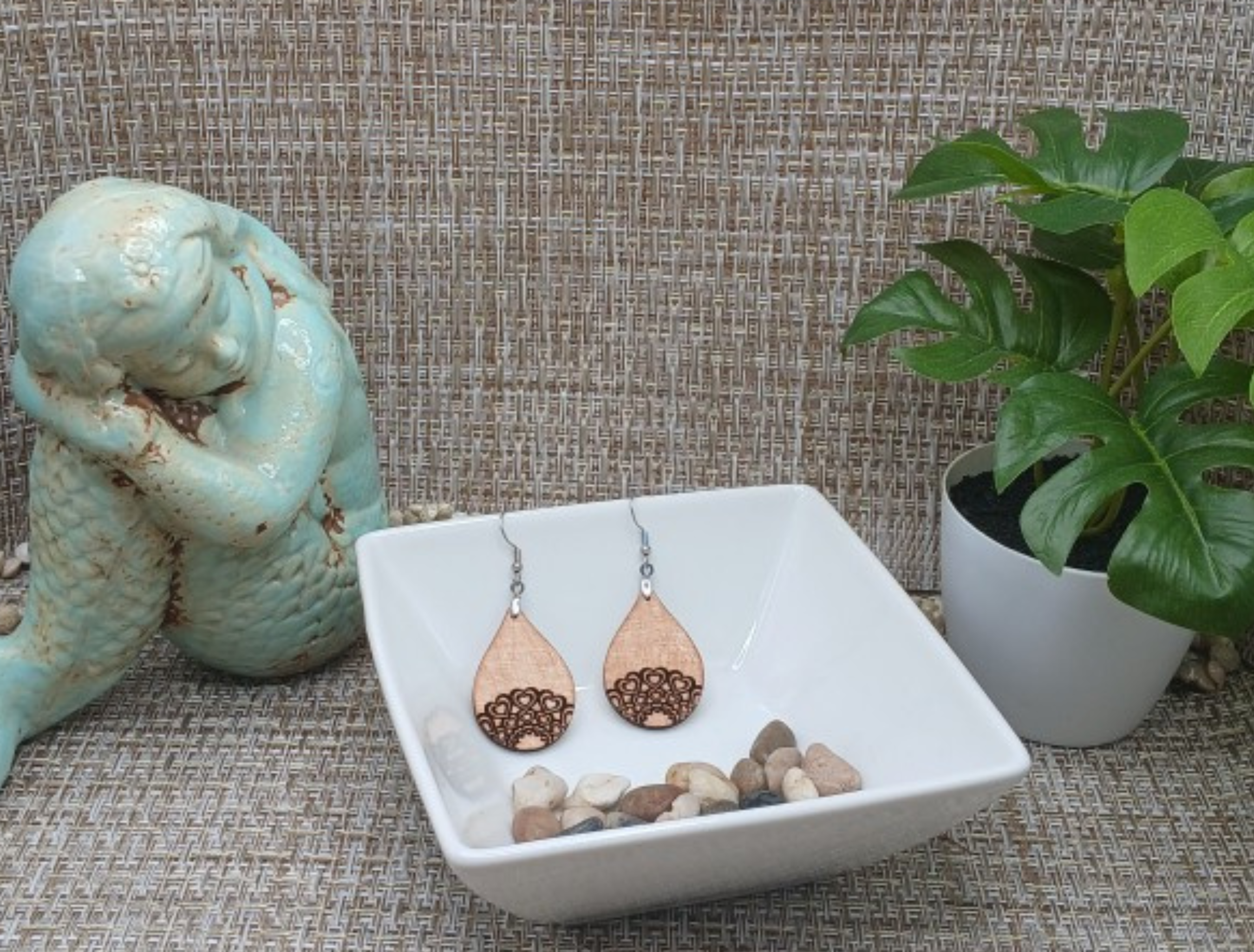 Mandala Teardrop Earrings