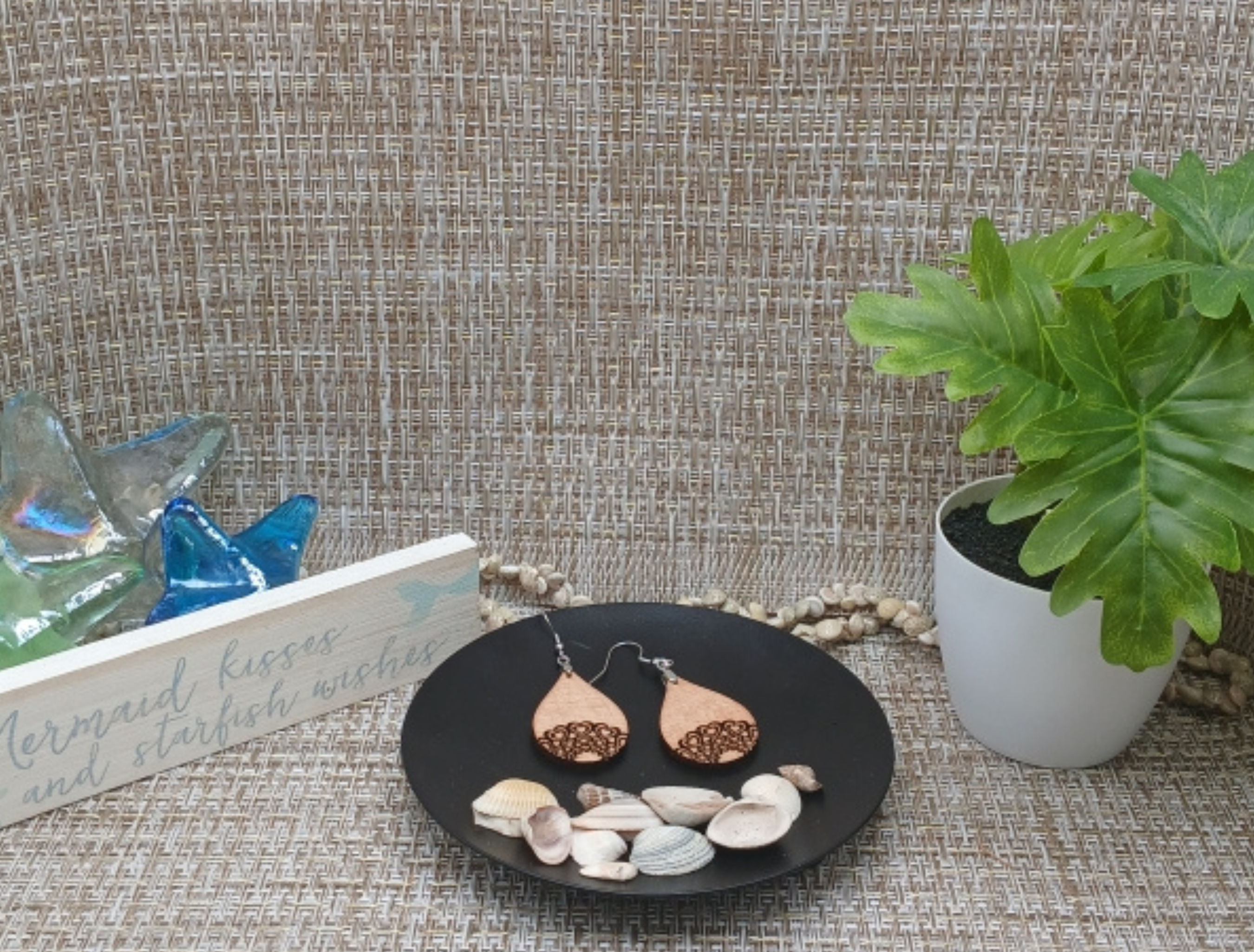 Mandala Teardrop Earrings