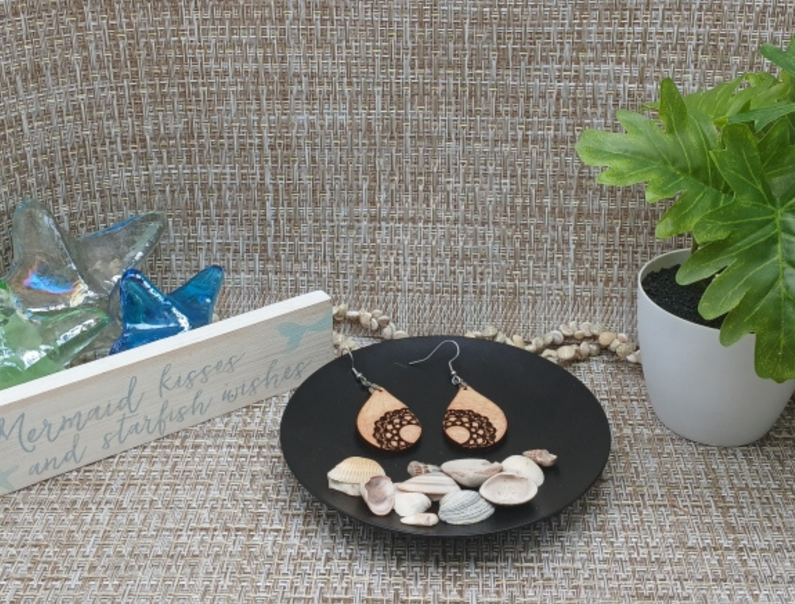 Mandala Teardrop Earrings