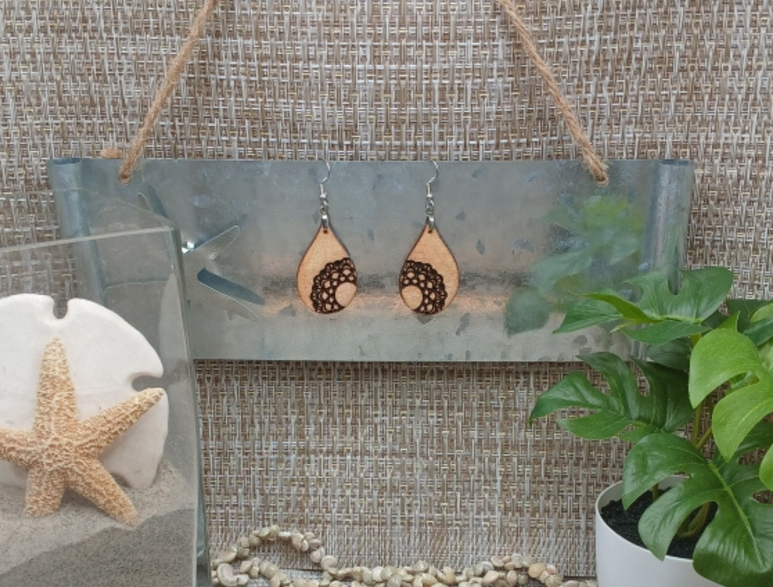 Mandala Teardrop Earrings