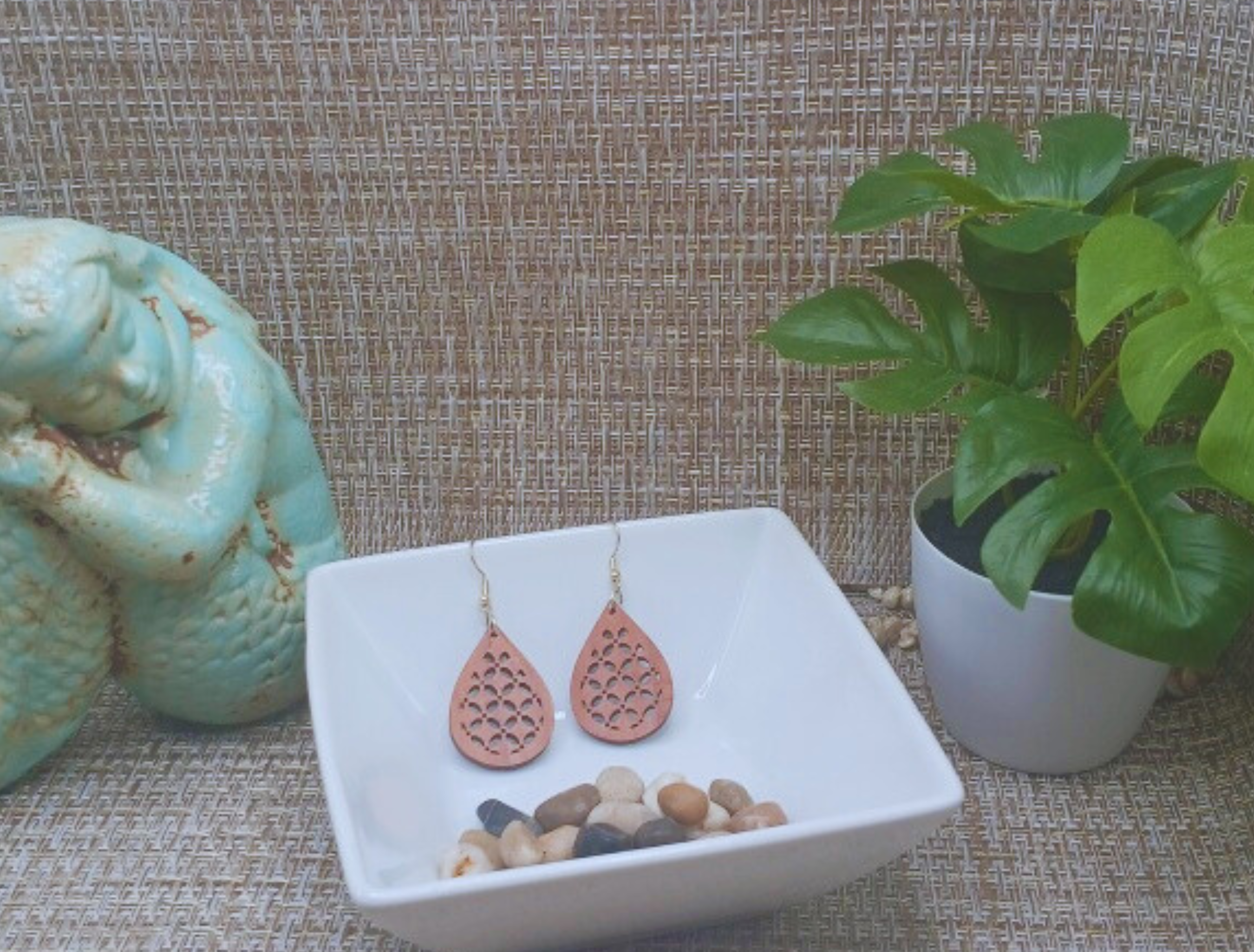 Geometric Teardrop Earrings