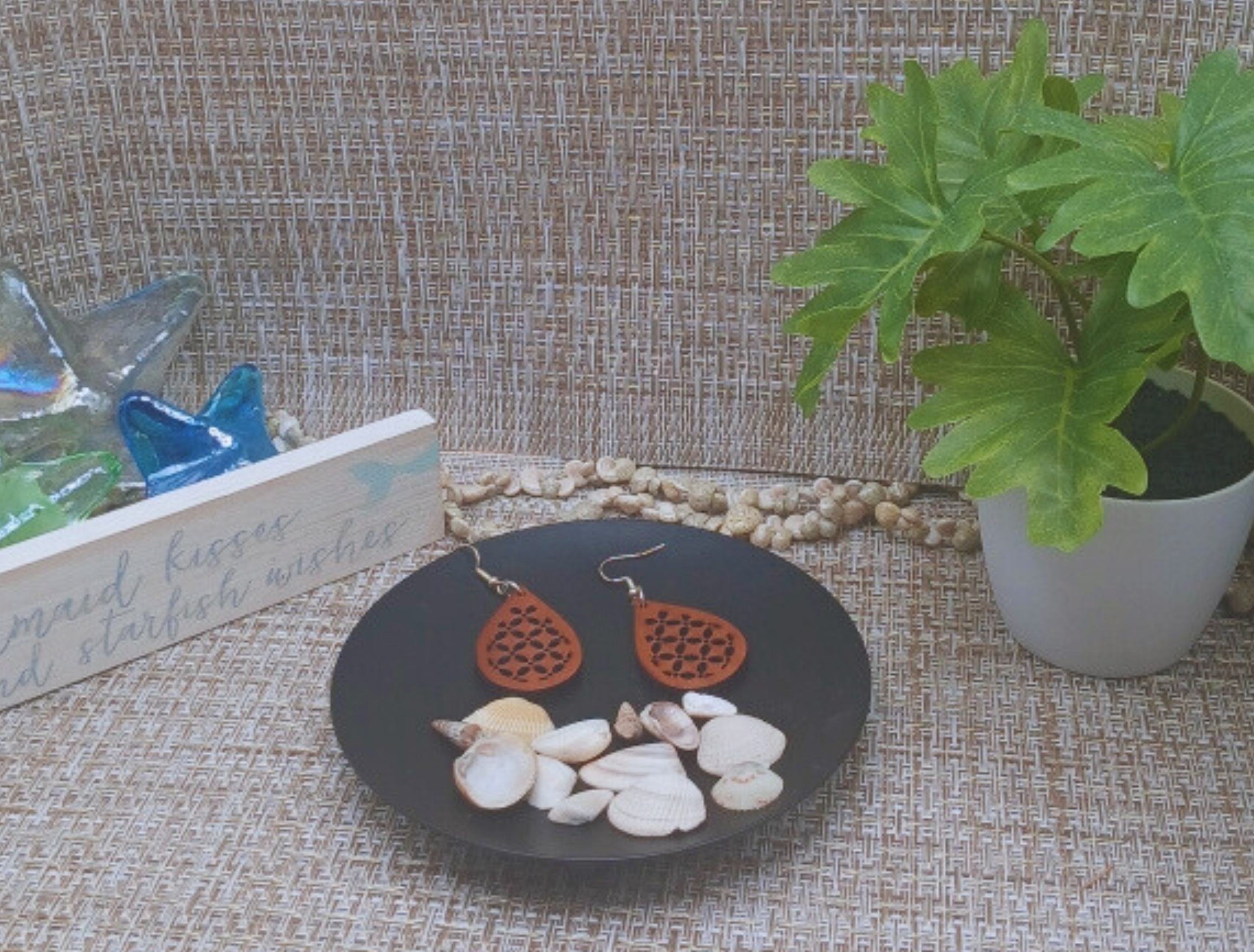 Geometric Teardrop Earrings