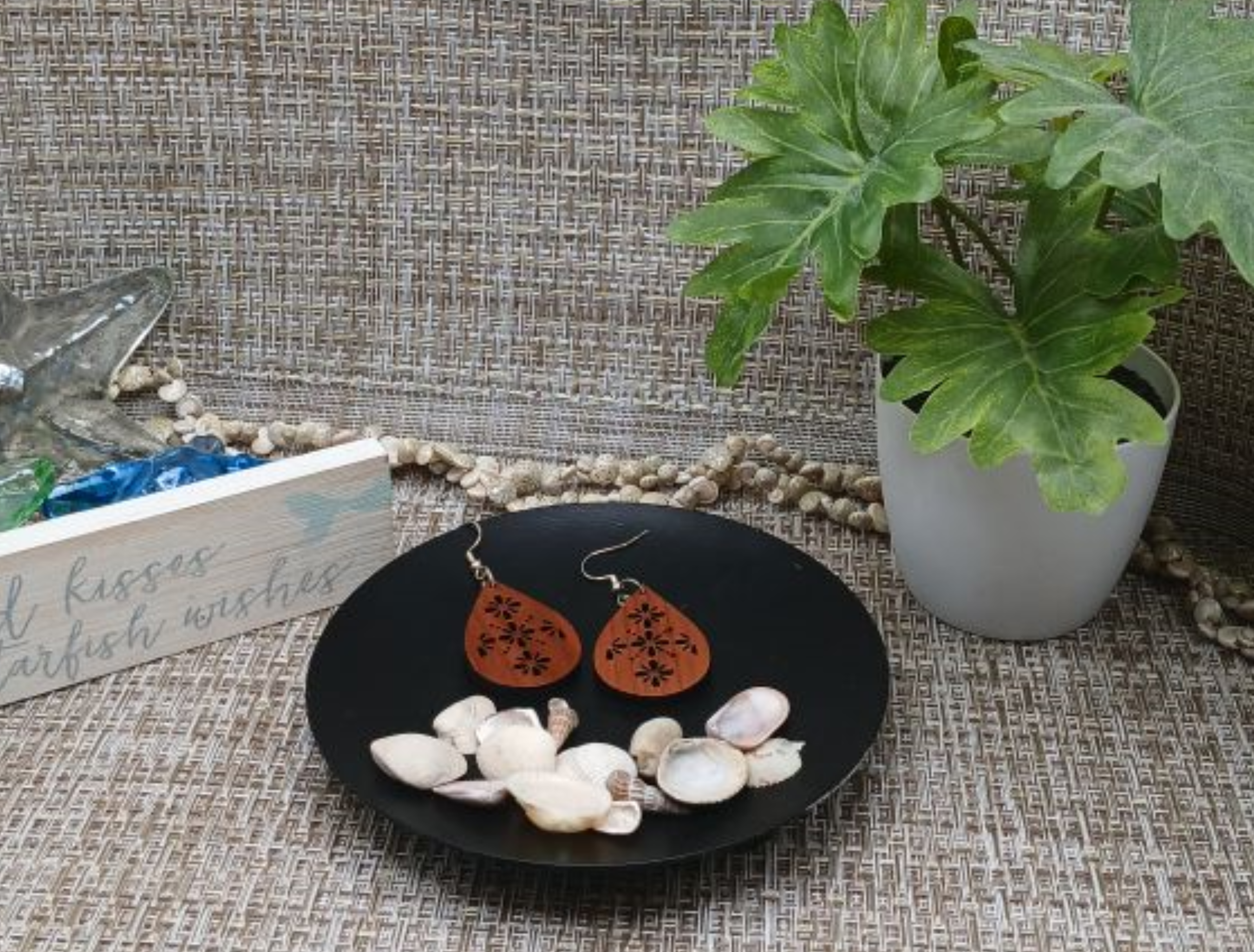 Geometric Teardrop Earrings