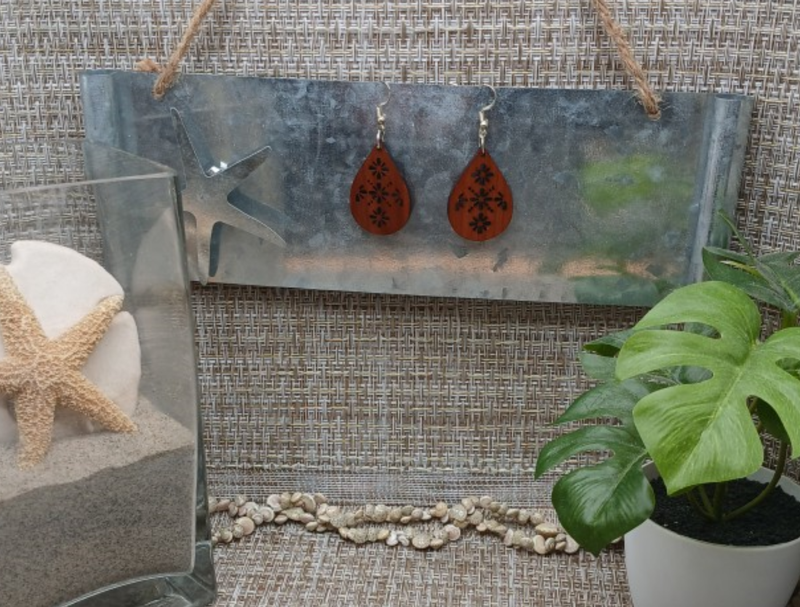 Geometric Teardrop Earrings