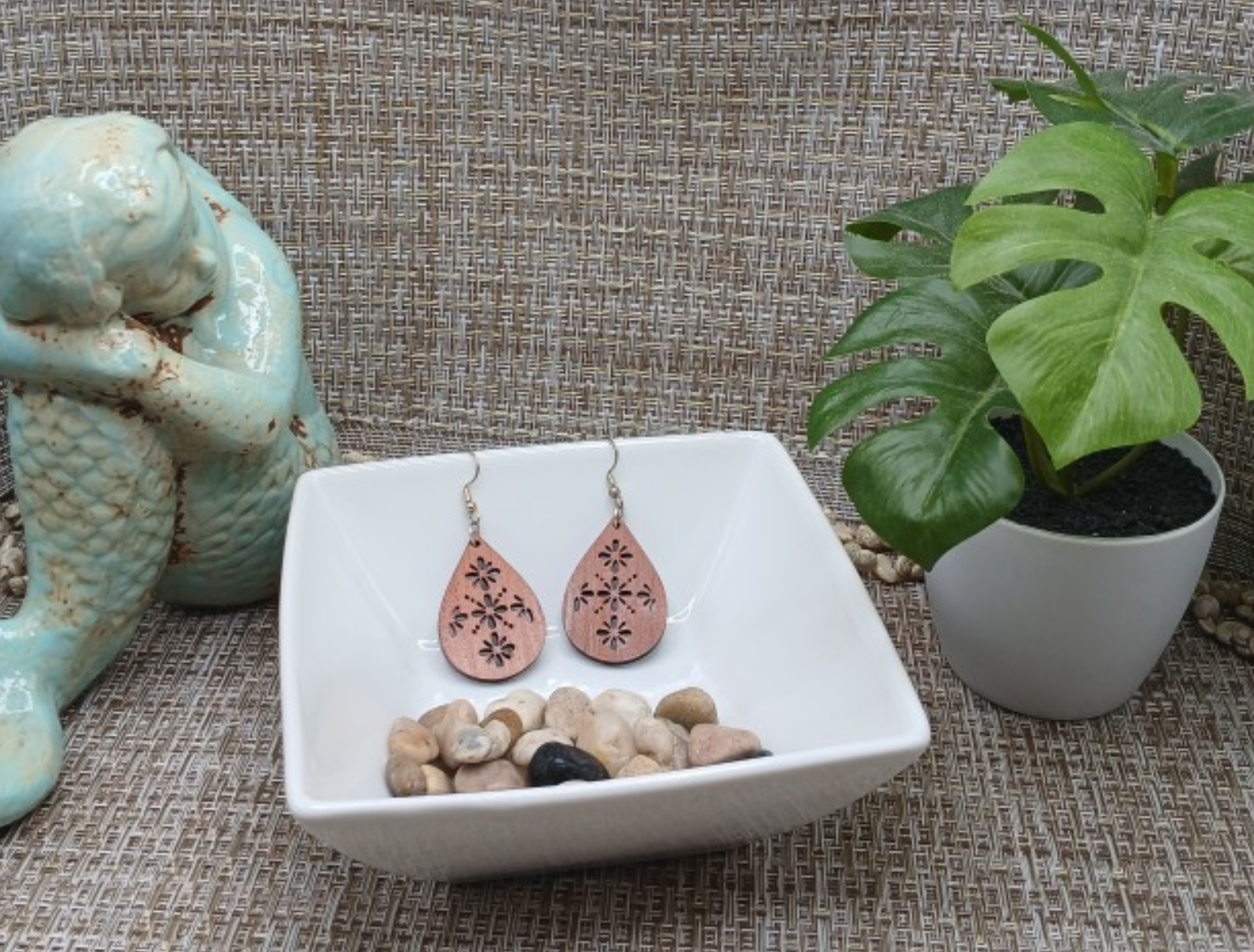 Geometric Teardrop Earrings