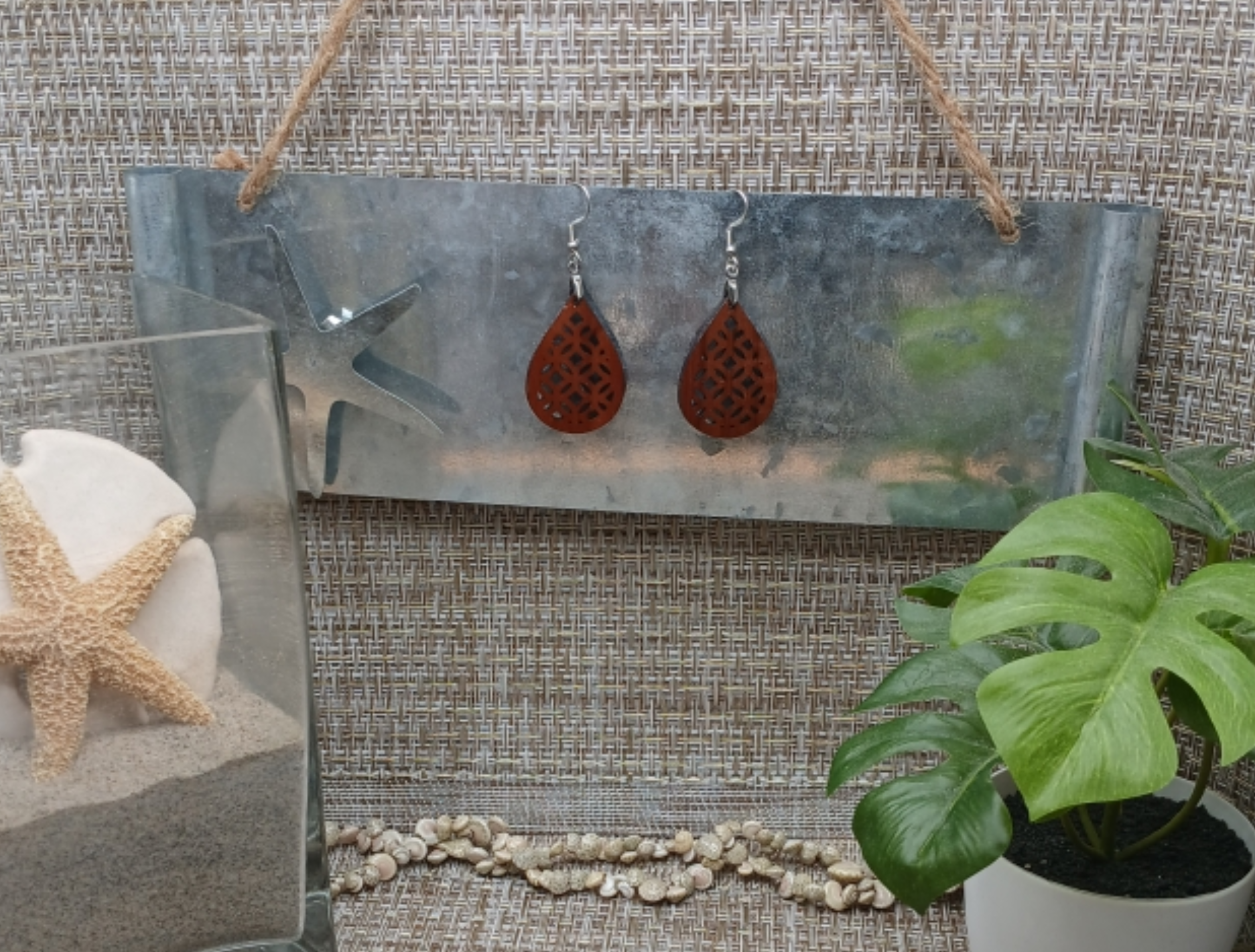 Geometric Teardrop Earrings