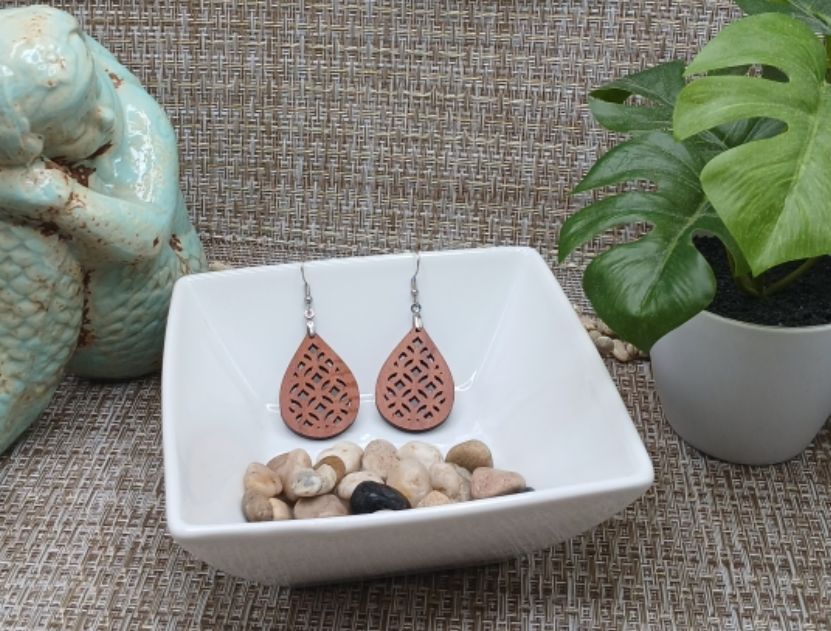 Geometric Teardrop Earrings
