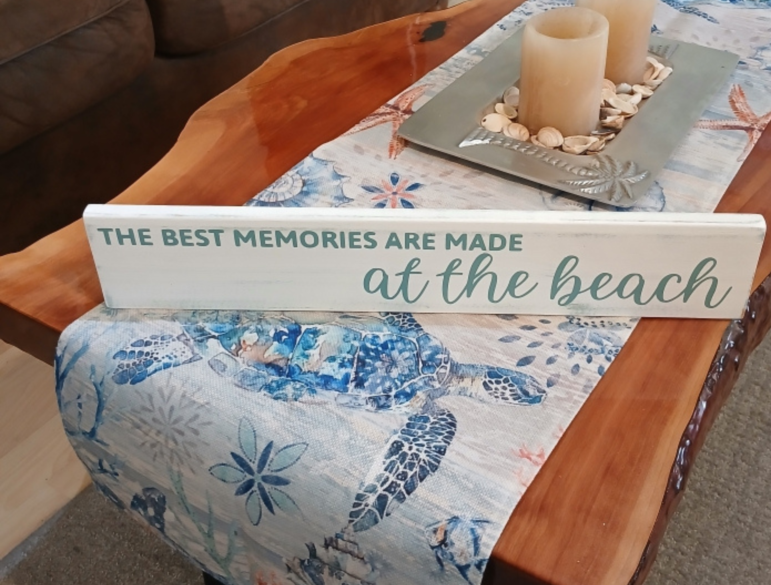 The Best Memories Are Made at the Beach Wood Sign