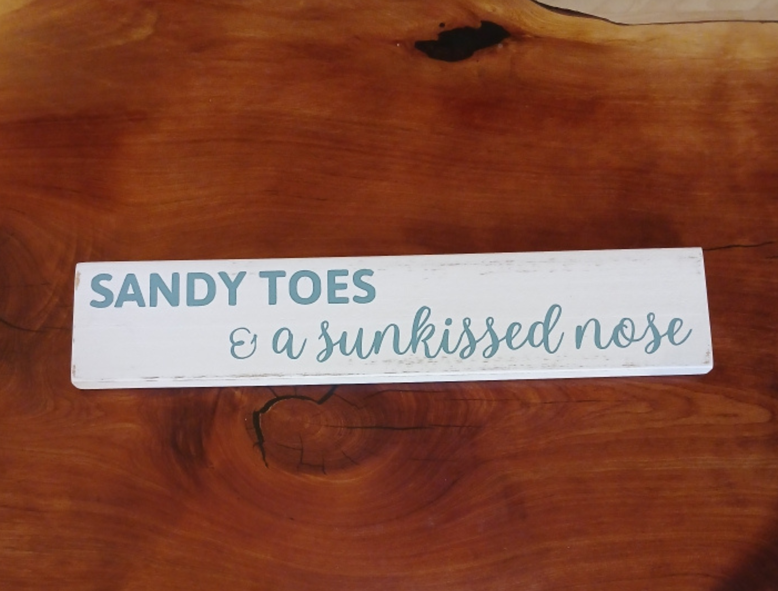 Sandy Toes & a Sunkissed Nose Wood Sign