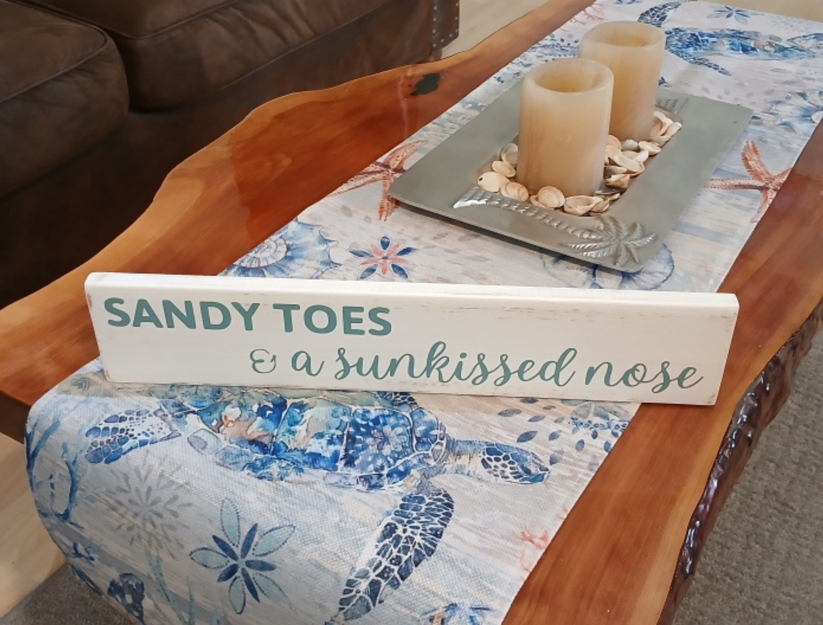 Sandy Toes & a Sunkissed Nose Wood Sign