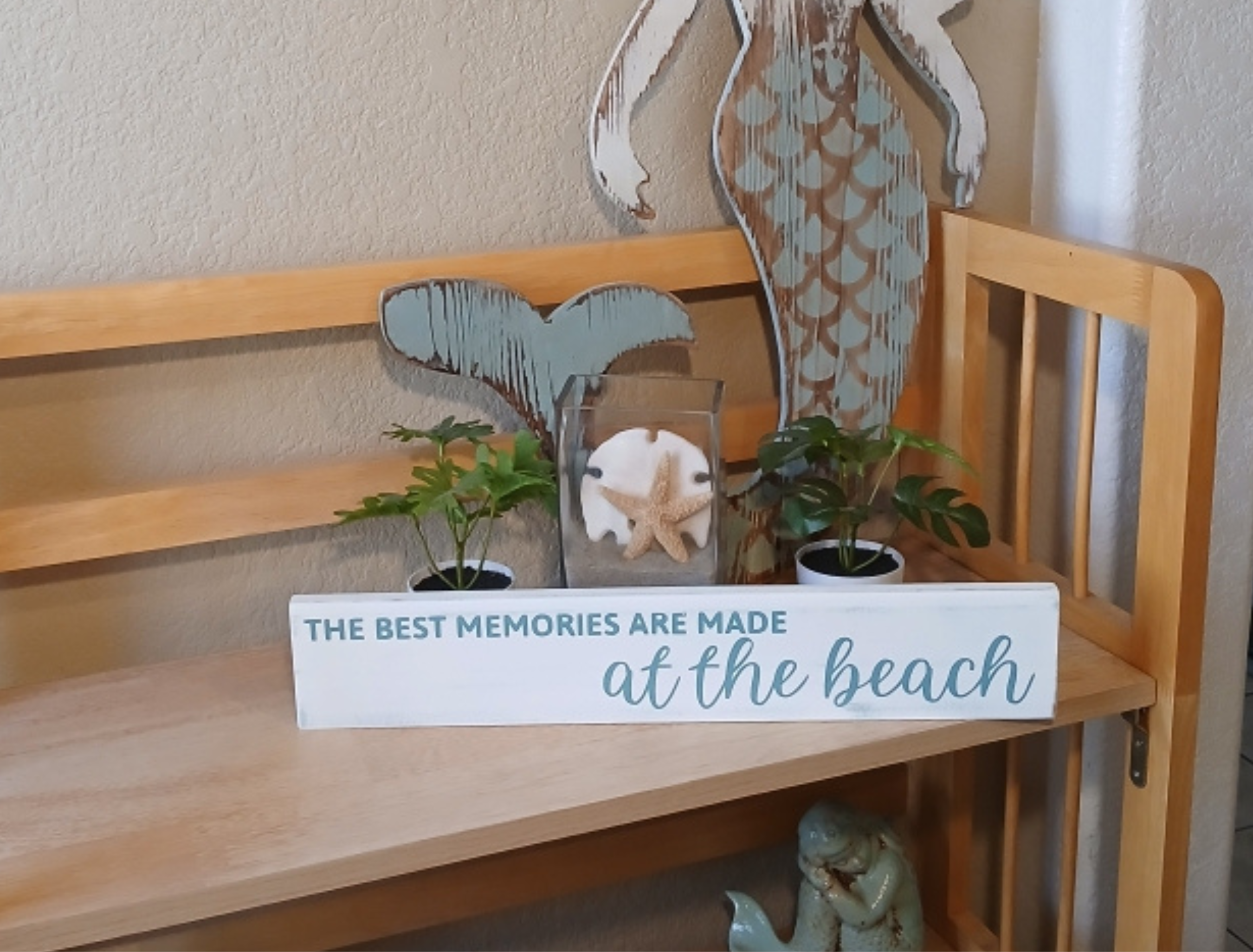 The Best Memories Are Made at the Beach Wood Sign