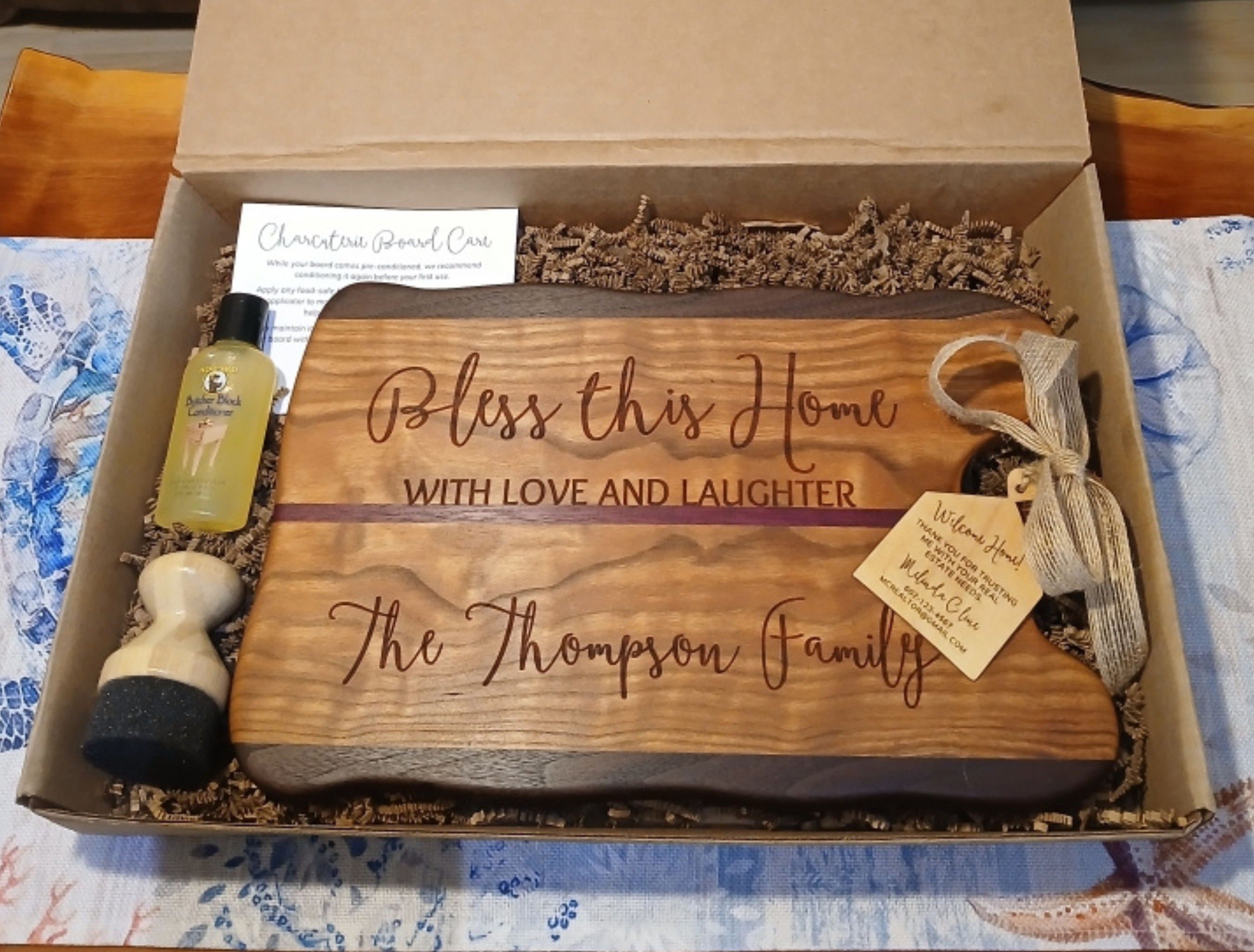 Personalized Charcuterie Board Gift Set