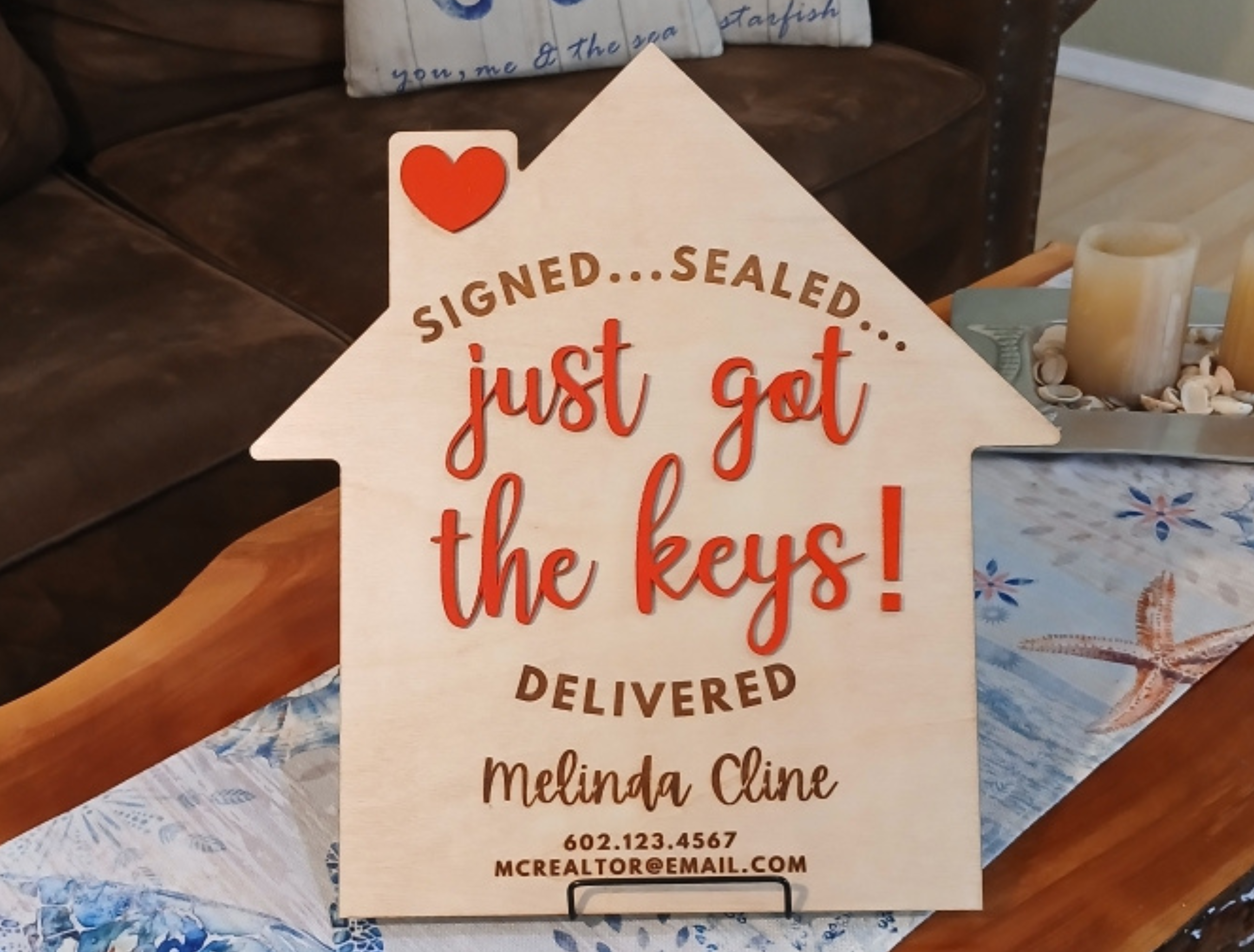 Double-Sided Realtor Closing Sign 