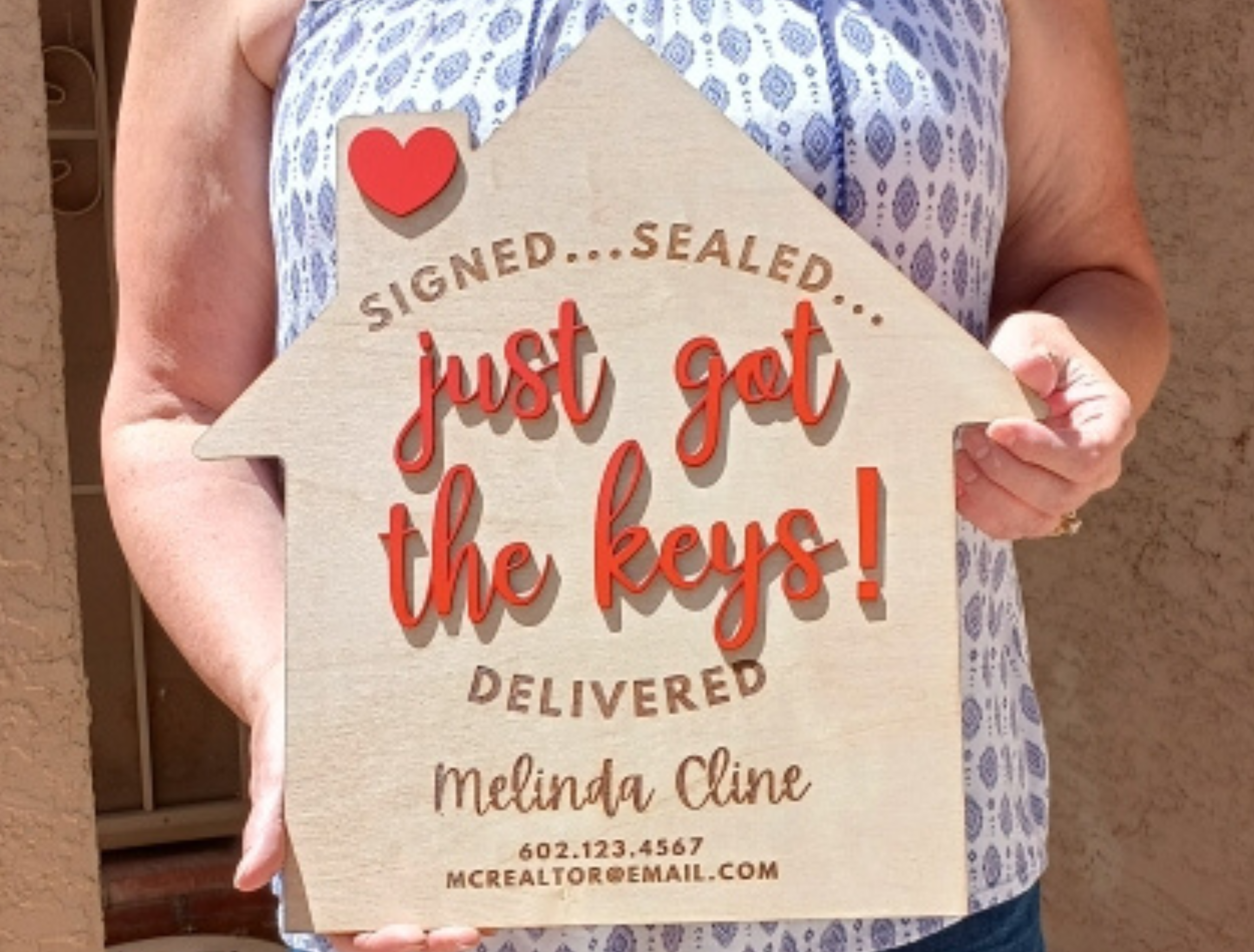 Double-Sided Realtor Closing Sign 