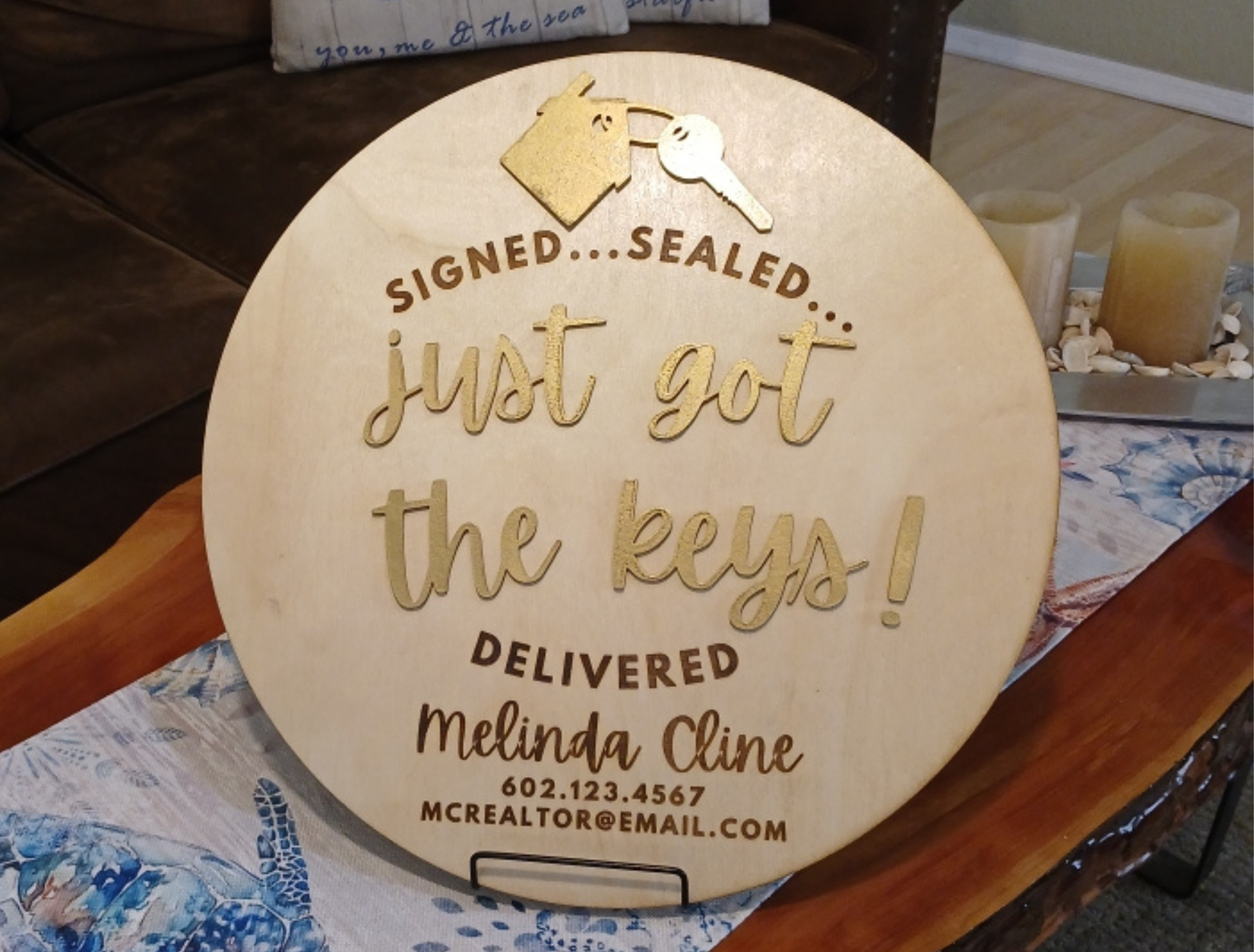 Double-Sided Realtor Closing Sign 