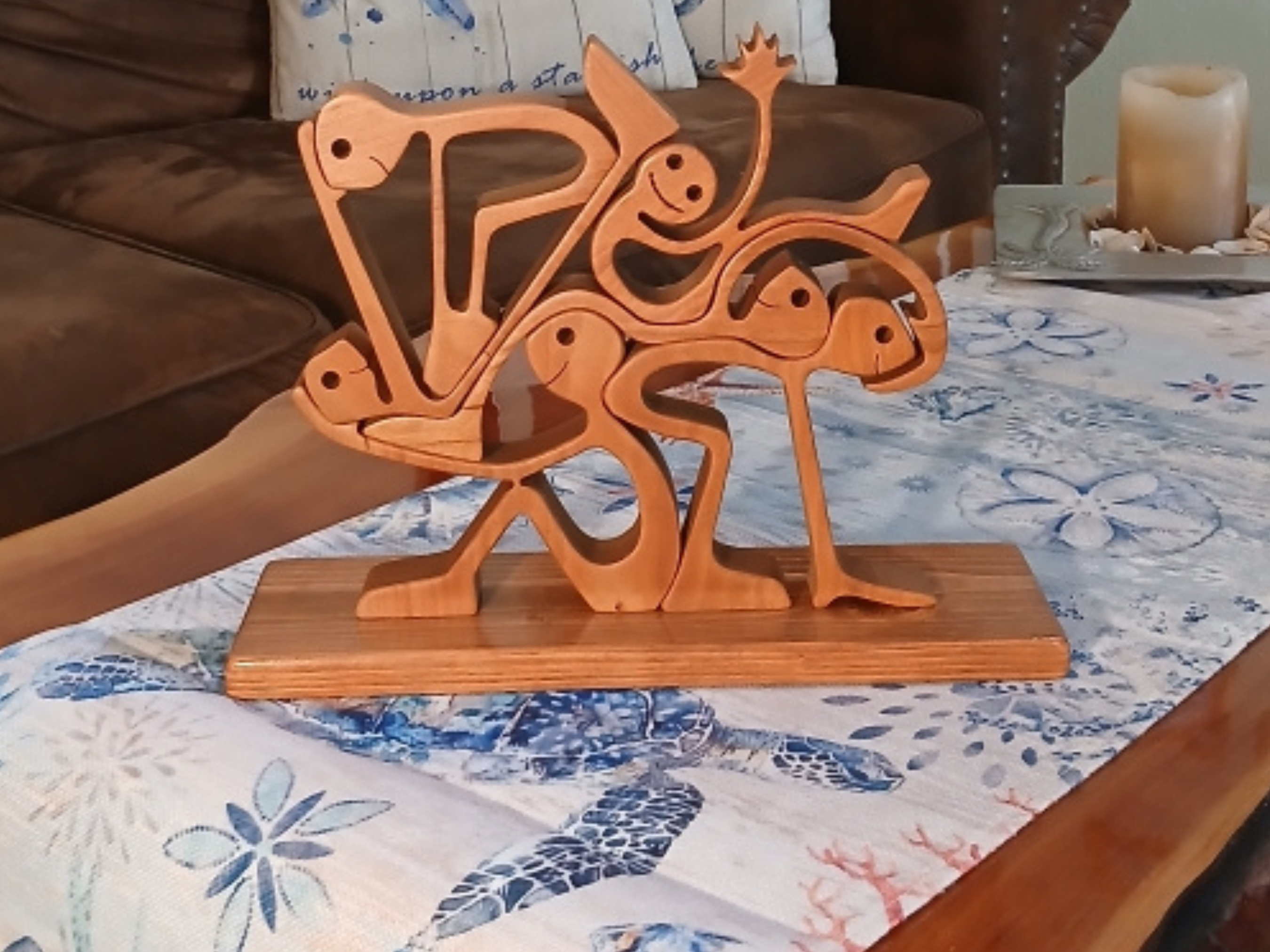 Abstract Wooden Art Figurine