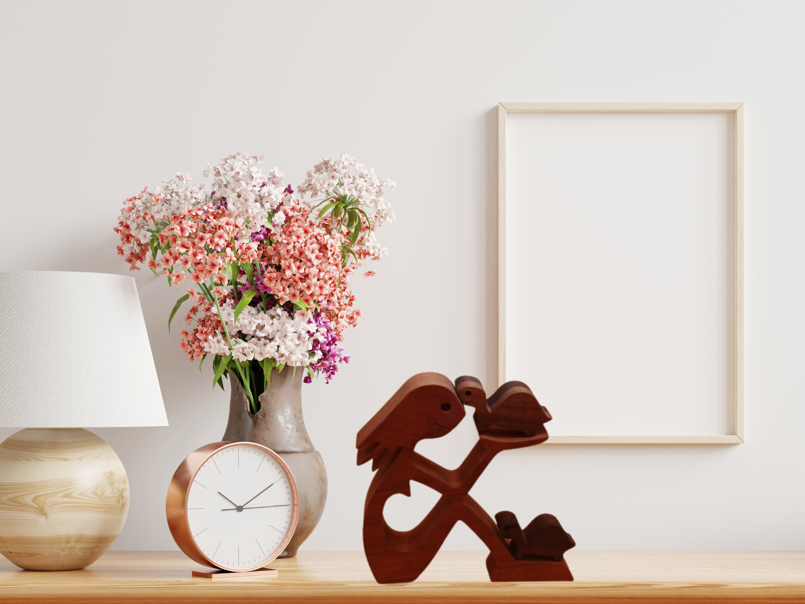 Woman Holding Turtle Figurine
