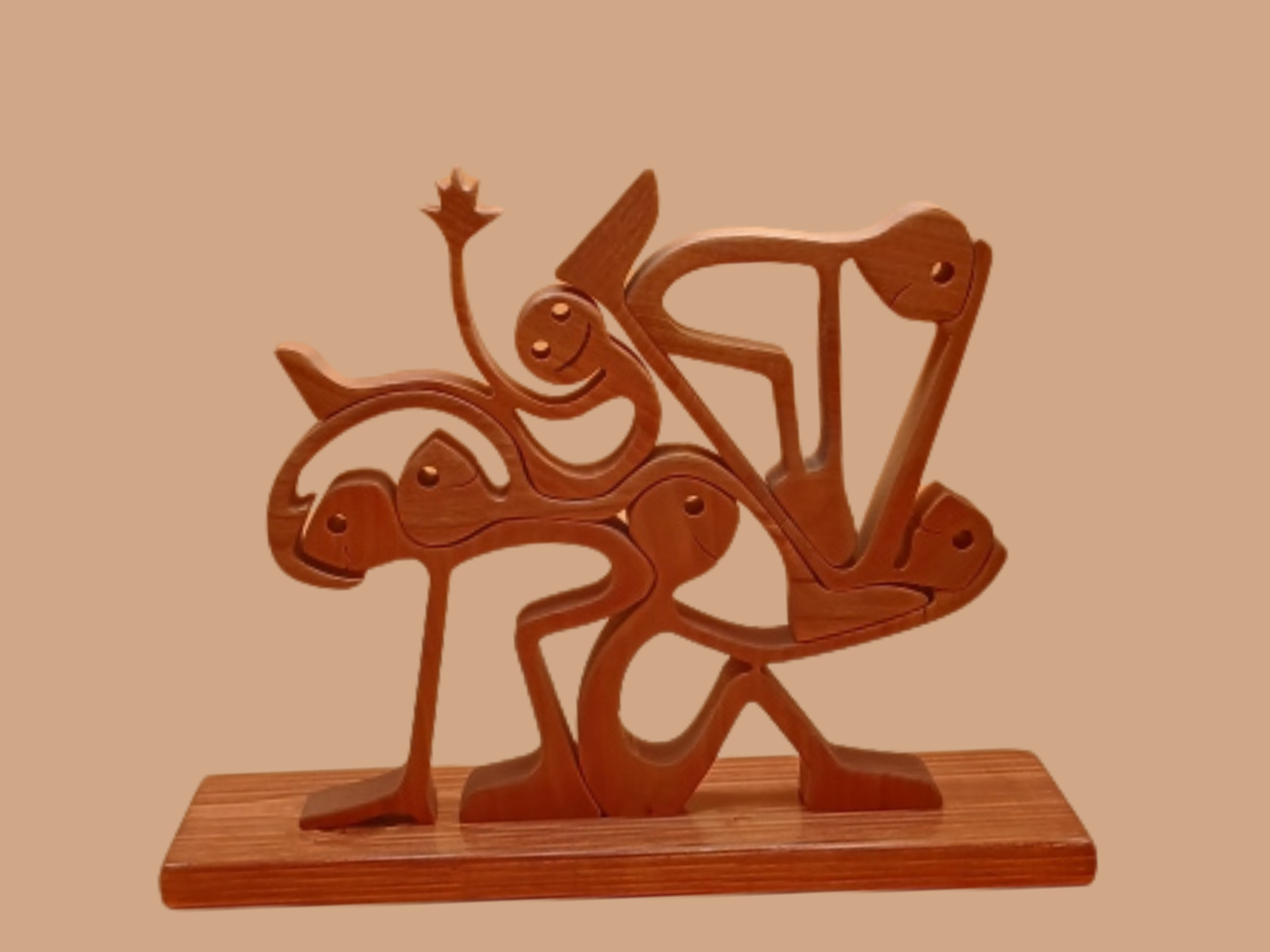 Abstract Wooden Art Figurine