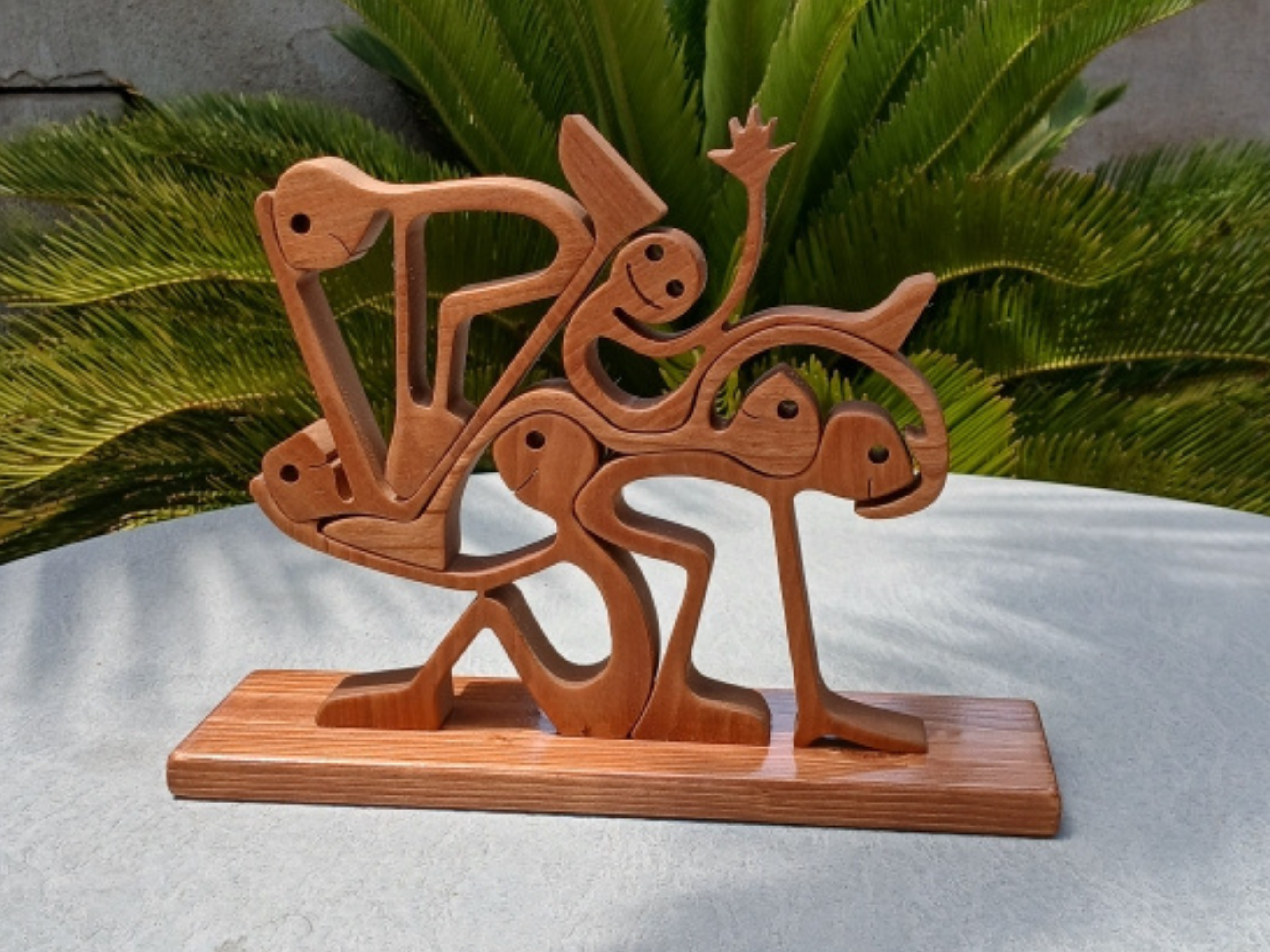 Abstract Wooden Art Figurine