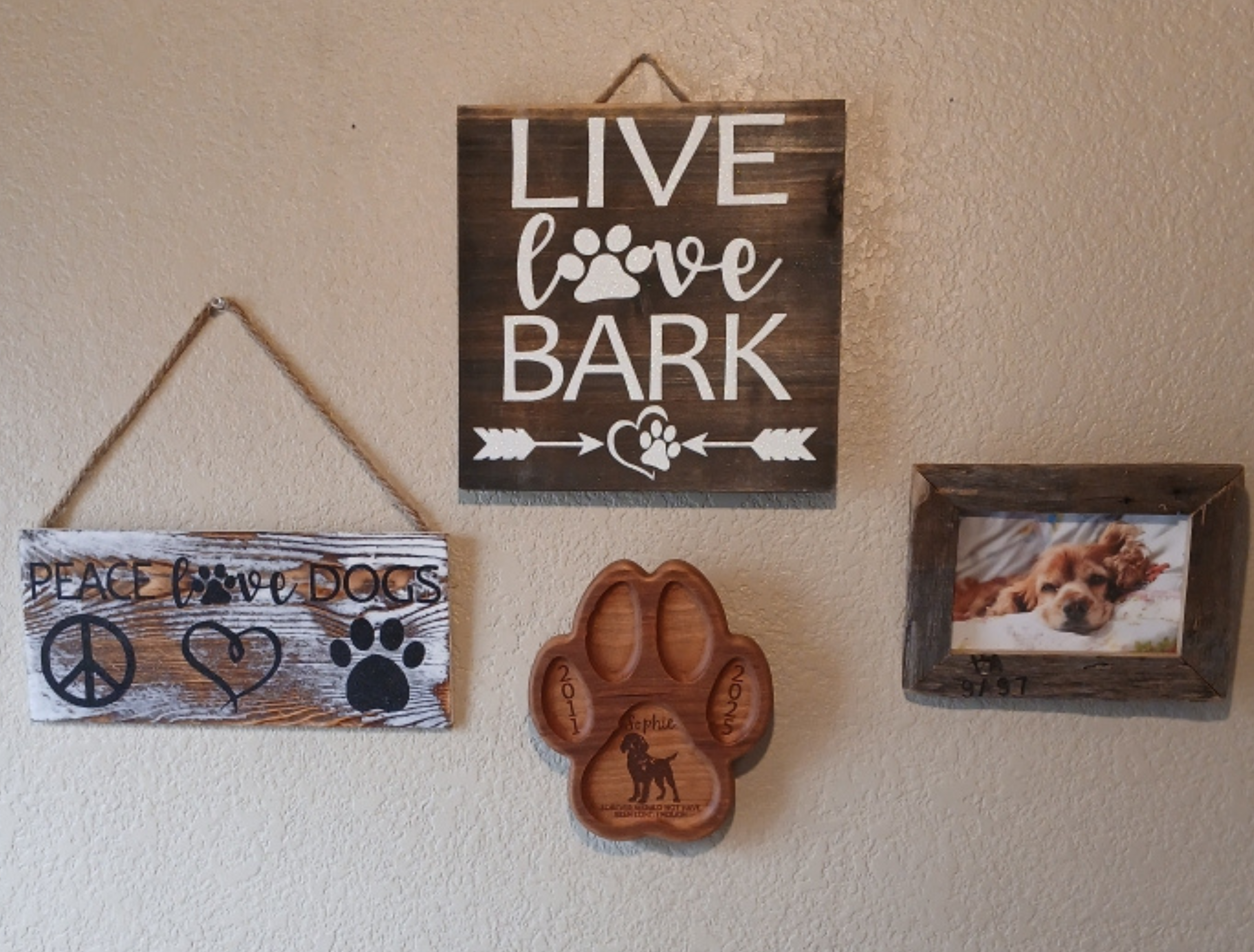 Personalized Engraved Paw Print Pet Memorial
