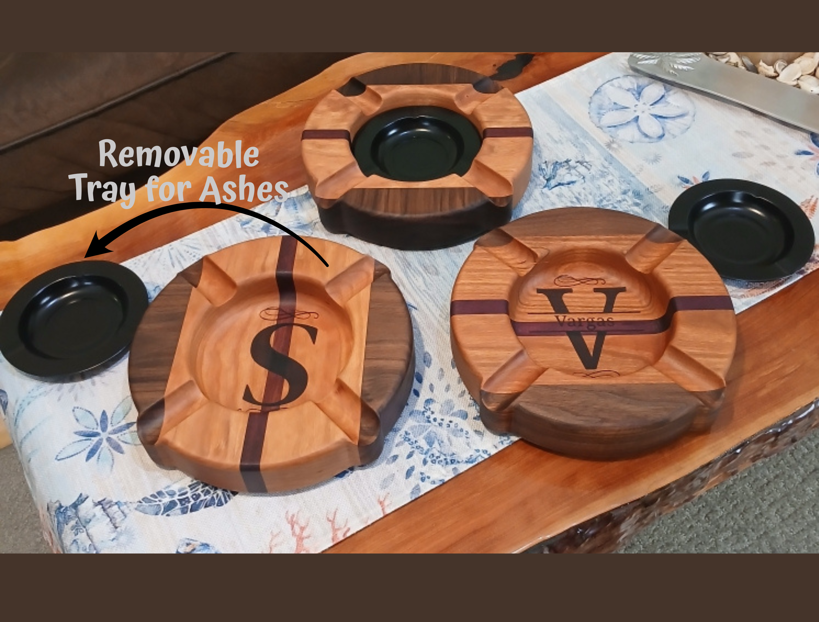 Custom Engraved Cigar Ashtray