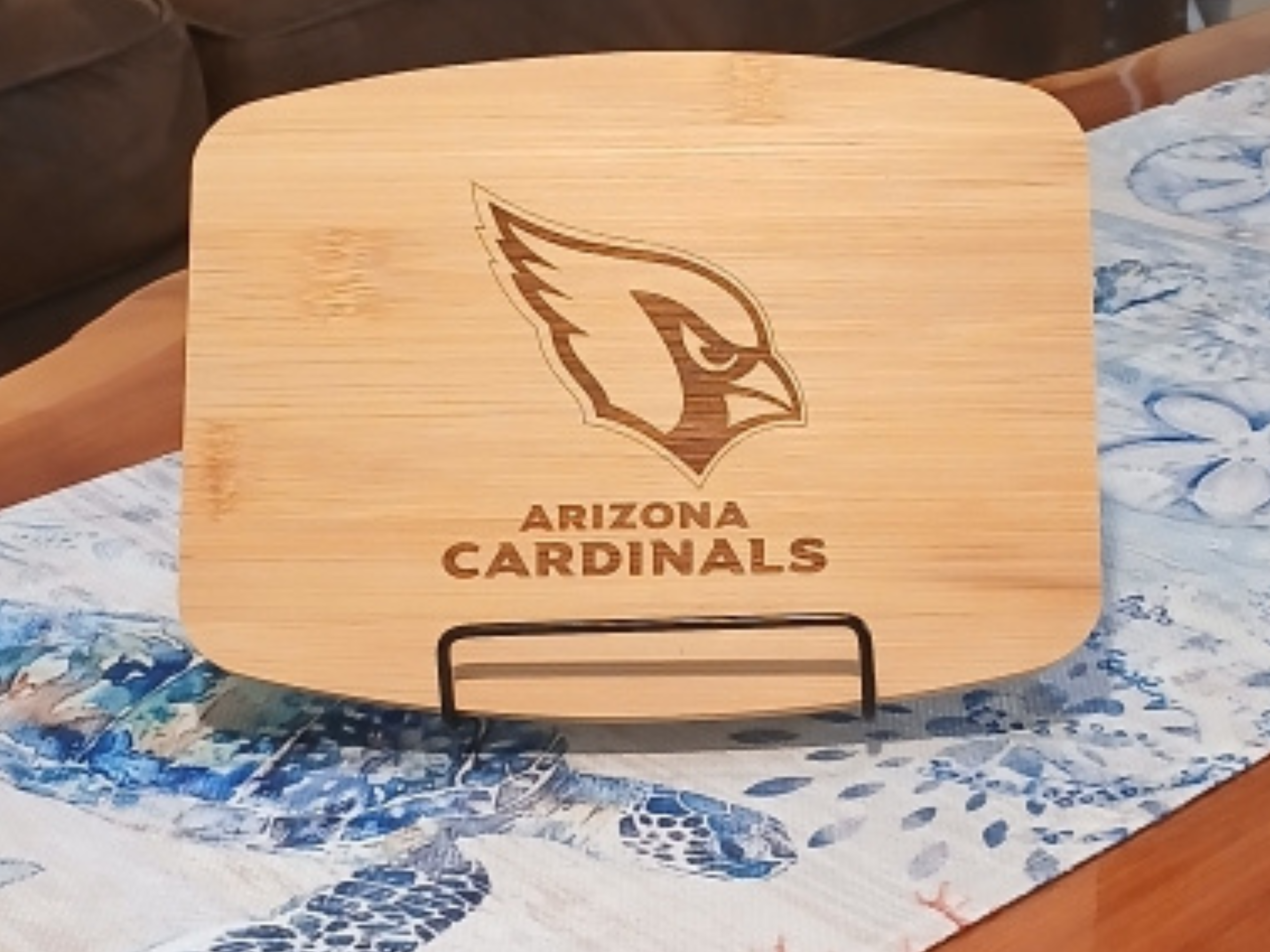 8x6 Bamboo Cutting Board with NFL Team Logo