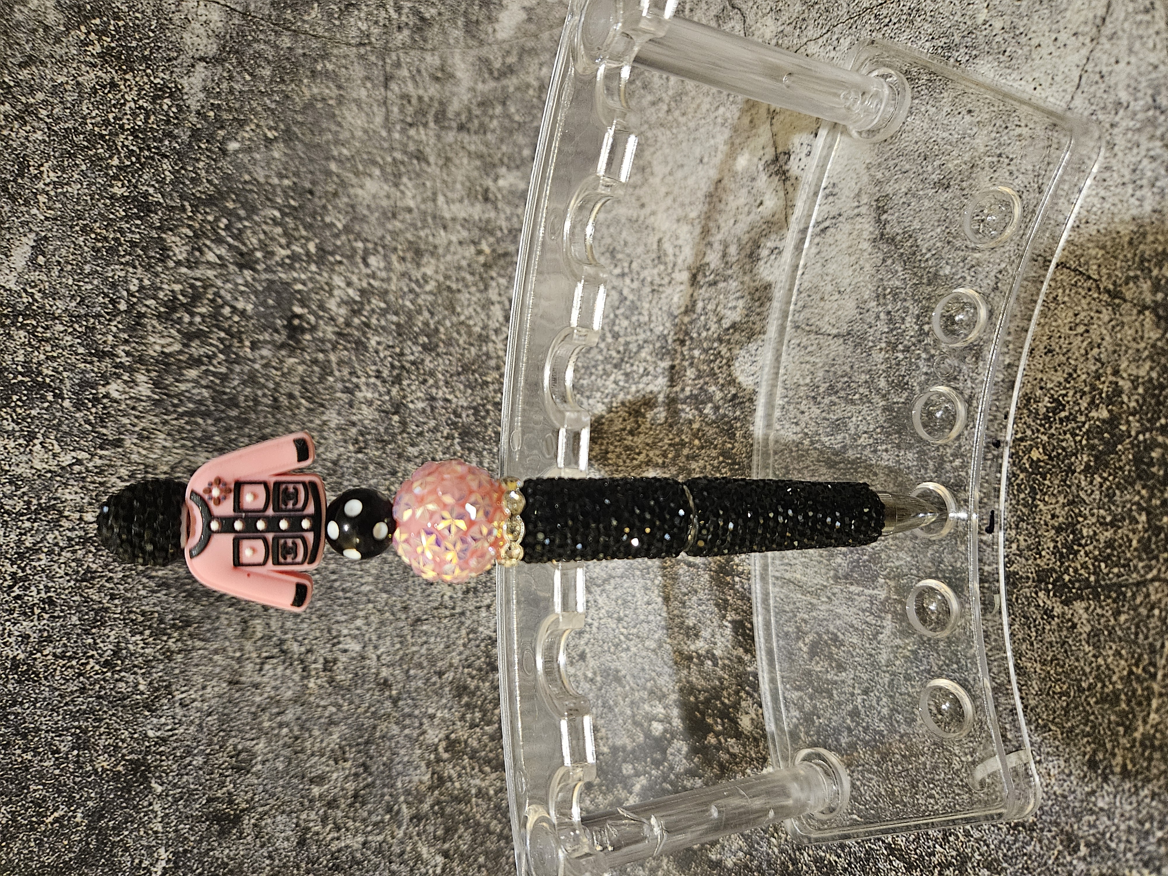 Rhinestone "CC" Pen