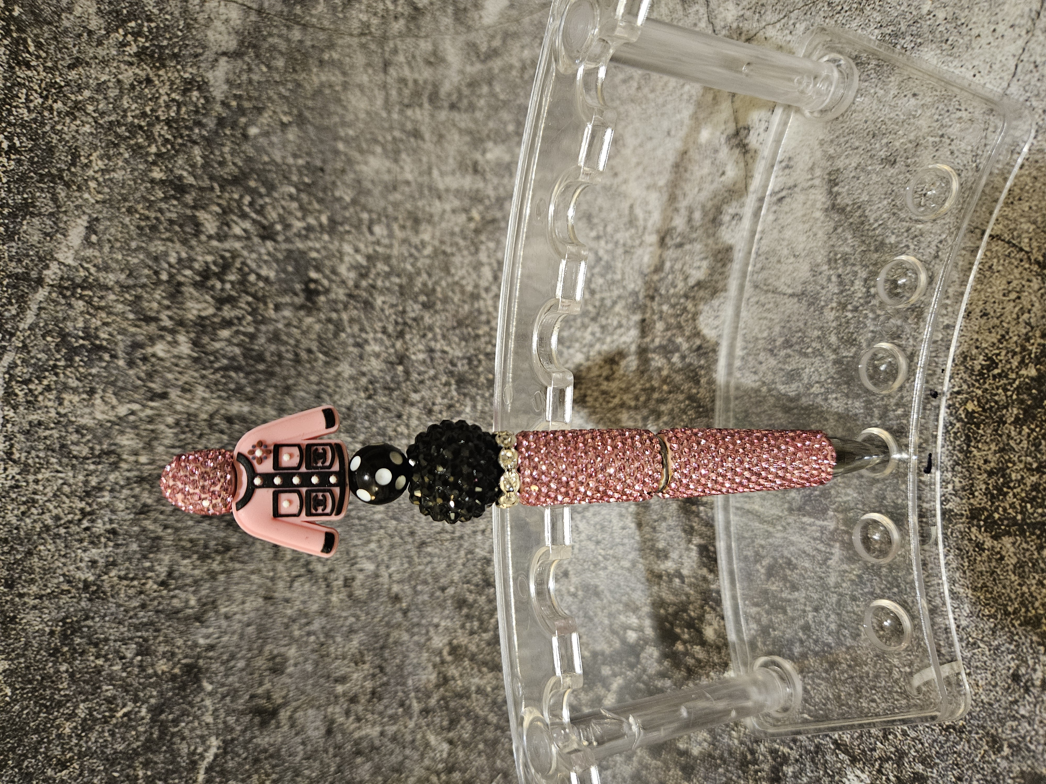 Rhinestone "CC" Pen