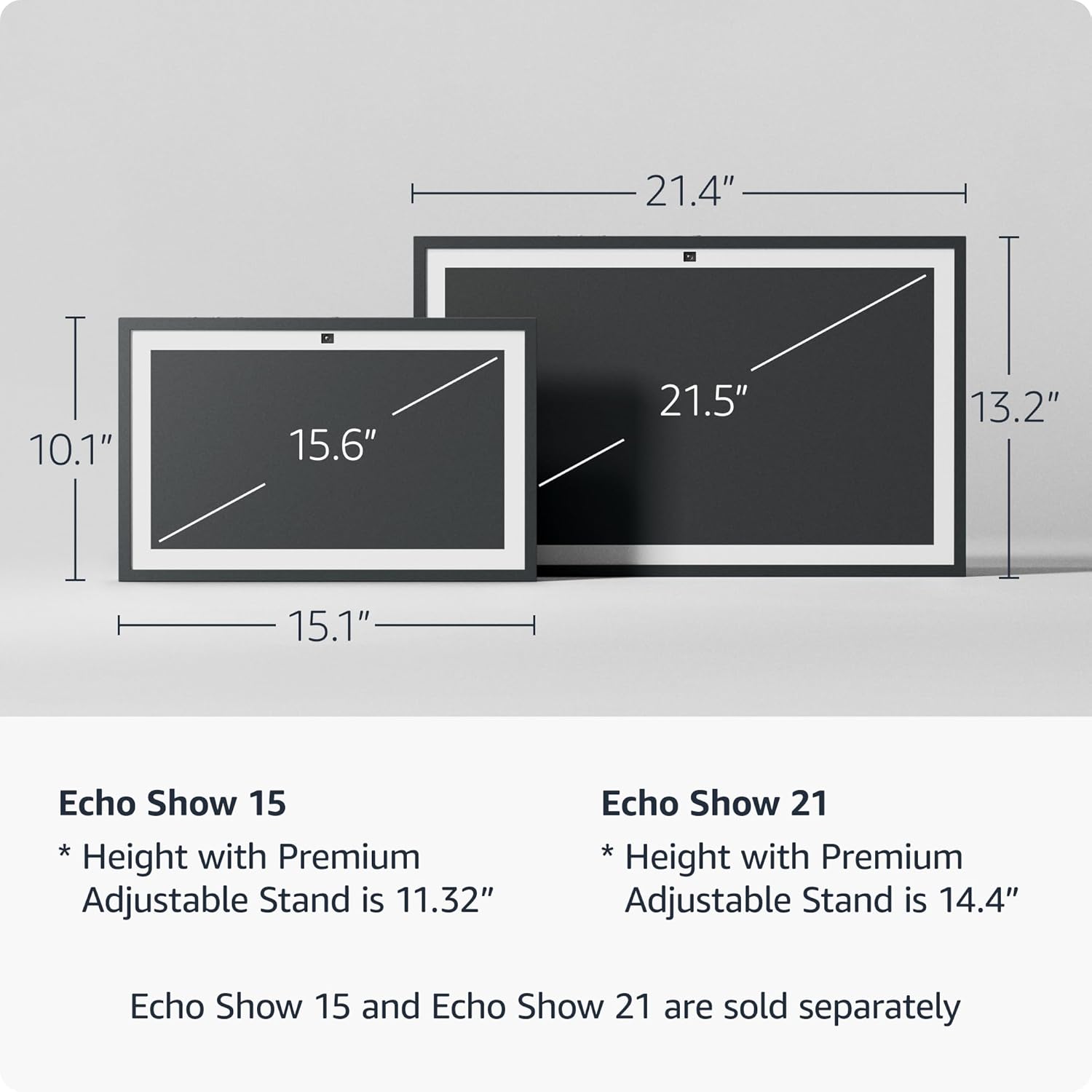  Amazon Echo Show 15 (newest model), Full HD 15.6" kitchen hub for home organization, with built-in Fire TV and Alexa