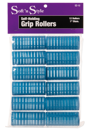 Soft 'n Style Self-Holding Grip Rollers 1"