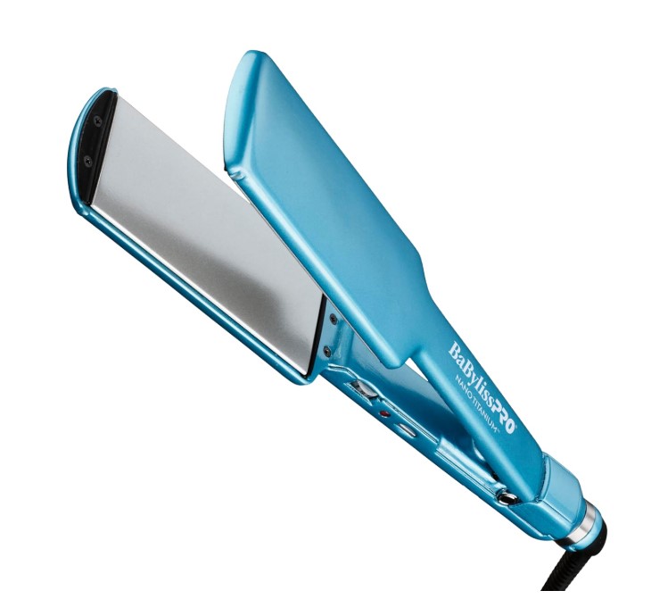 BabylissPRO Nano Titanium Ultra-Thin Hair Straightener, Professional Flat Iron For All Hair Types