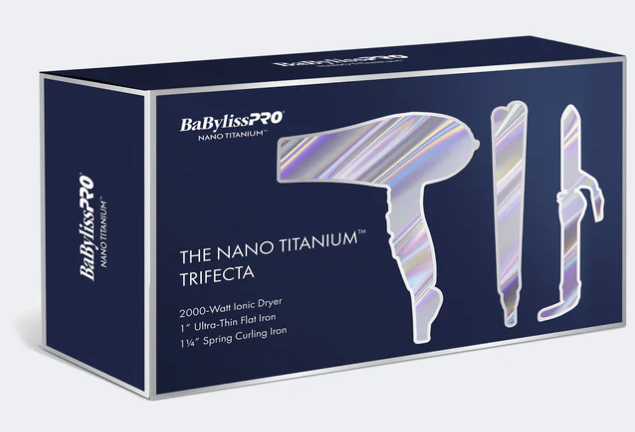 BaBylissPRO Nano Titanium Trifecta Hair Styling Set