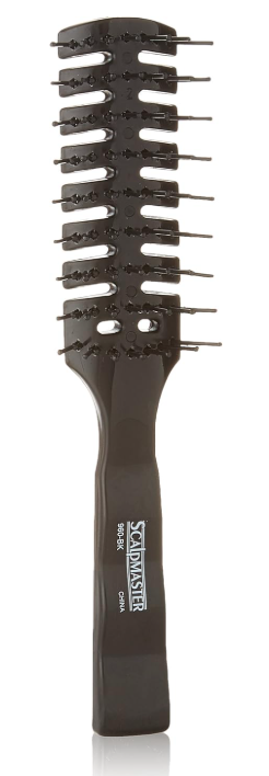 7 Rows Vent Hair Stylist Brush Black by Scalpmaster