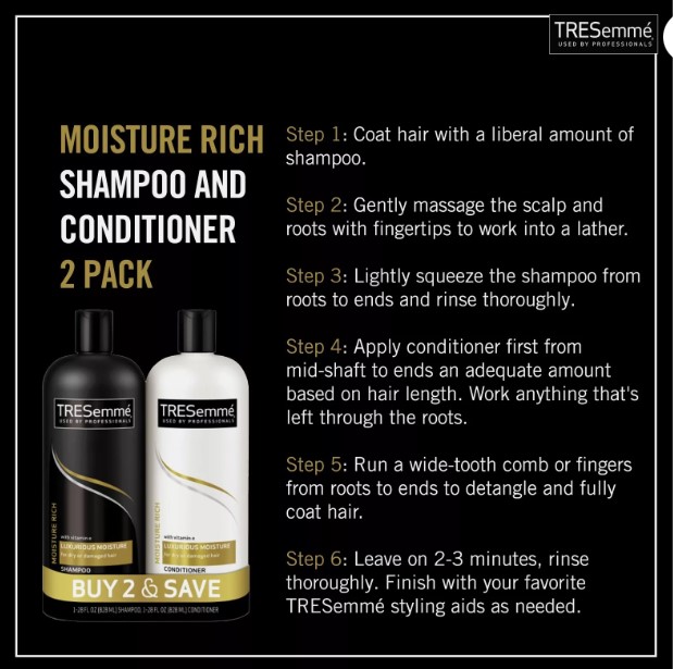 TRESemmé Moisture Rich Shampoo and Conditioner